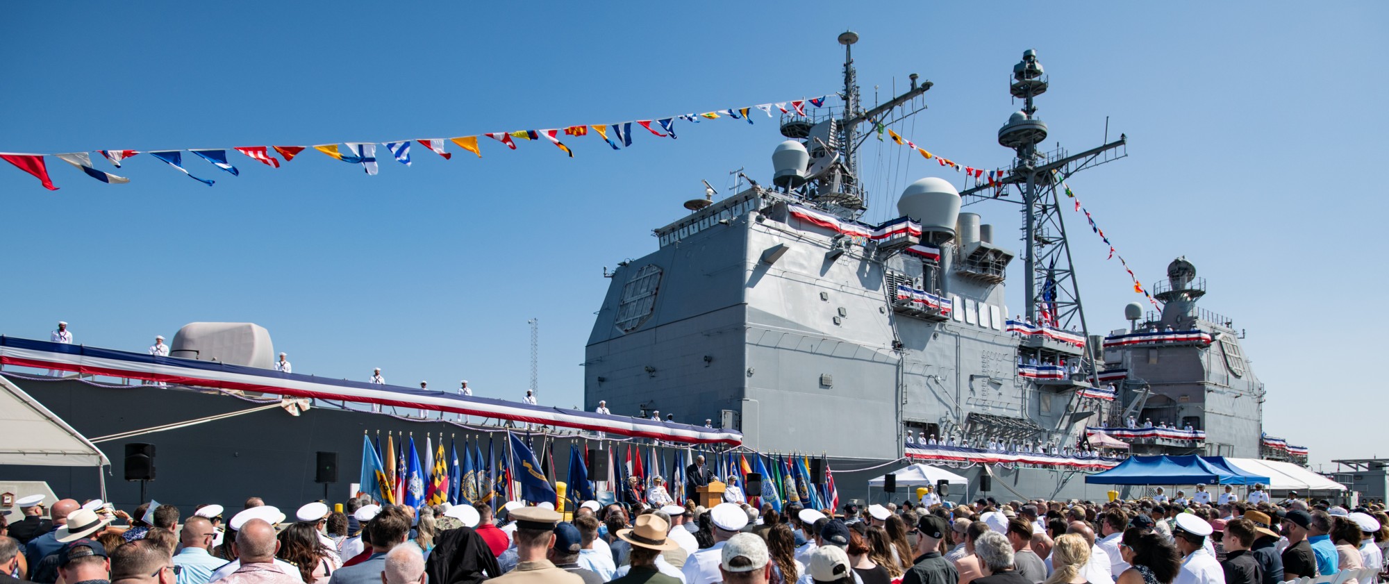 cg-63 uss cowpens ticonderoga class guided missile cruiser aegis decommissioning san diego 2024 101