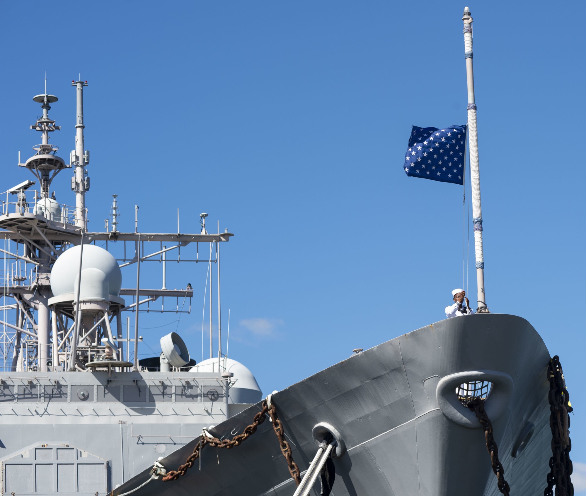 cg-66 uss hue city ticonderoga class guided missile cruiser decommissioning ceremony norfolk virginia 2022