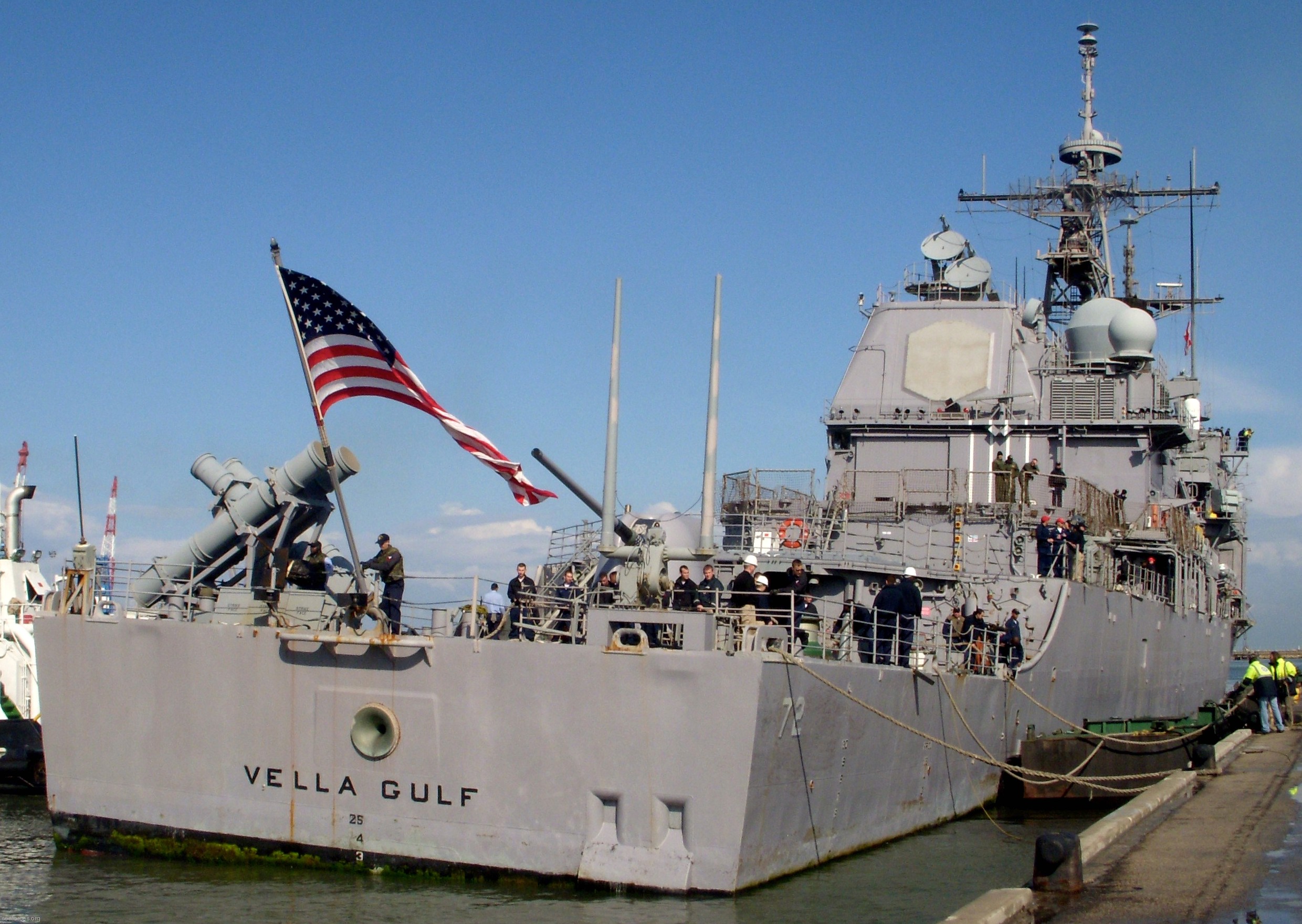 cg-72 uss vella gulf ticonderoga class guided missile cruiser navy 38 haifa israel