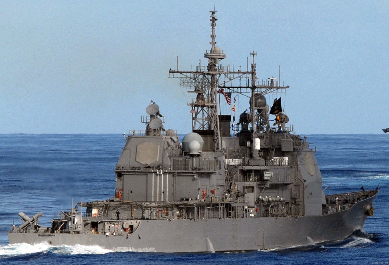 cg-72 uss vella gulf ticonderoga class guided missile cruiser navy 47