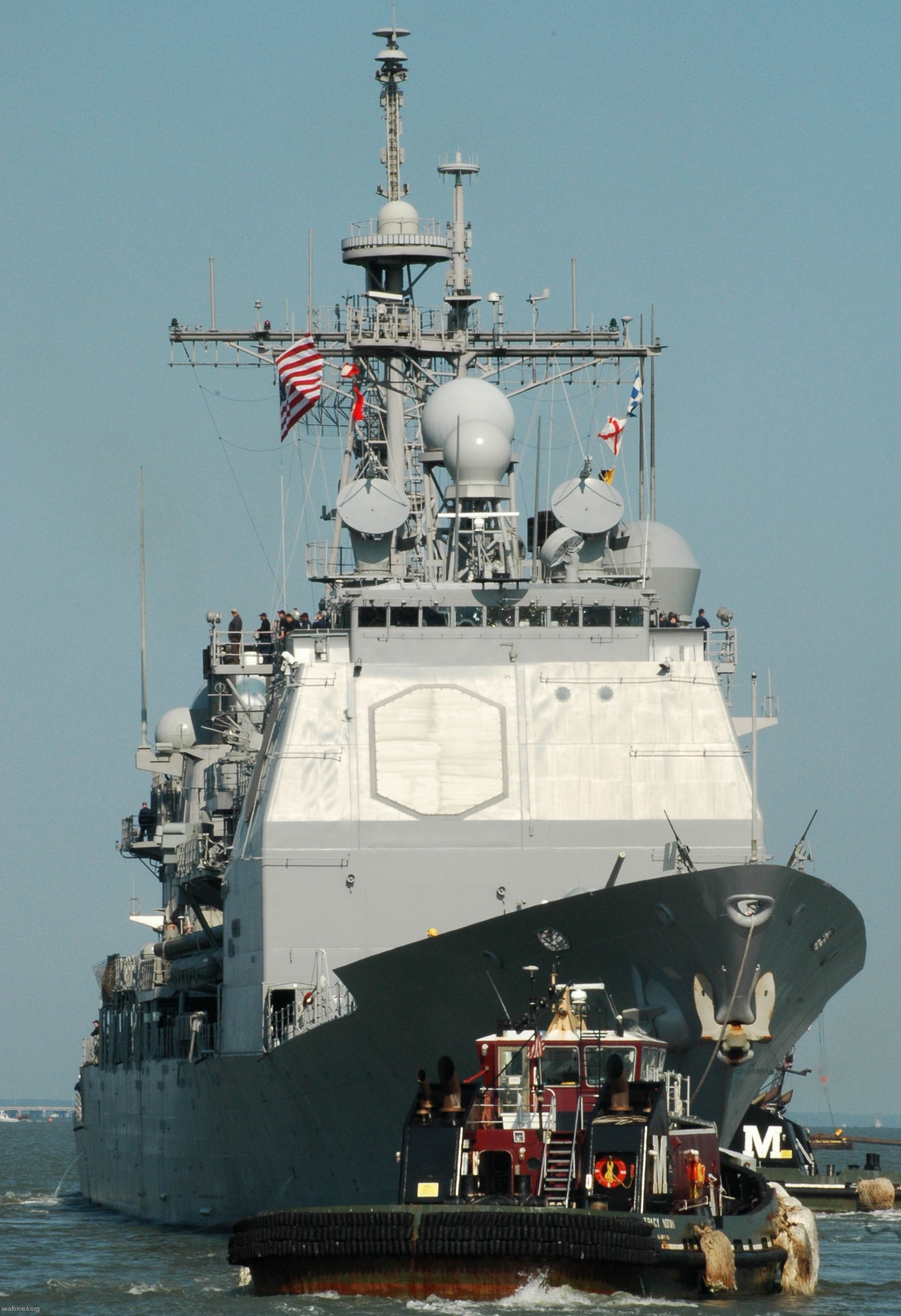 cg-72 uss vella gulf ticonderoga class guided missile cruiser navy 66