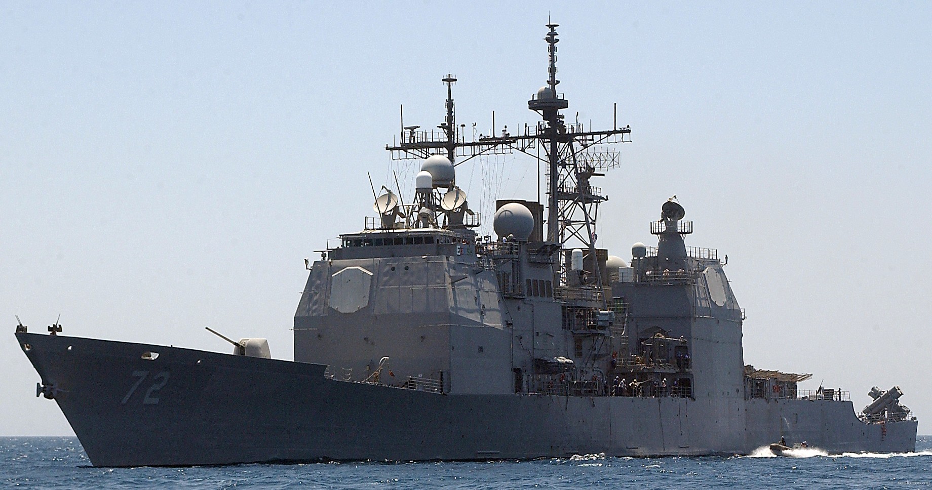 cg-72 uss vella gulf ticonderoga class guided missile cruiser navy 68