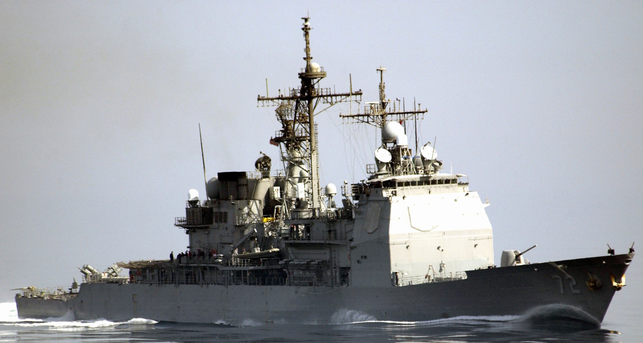 cg-72 uss vella gulf ticonderoga class guided missile cruiser navy 71