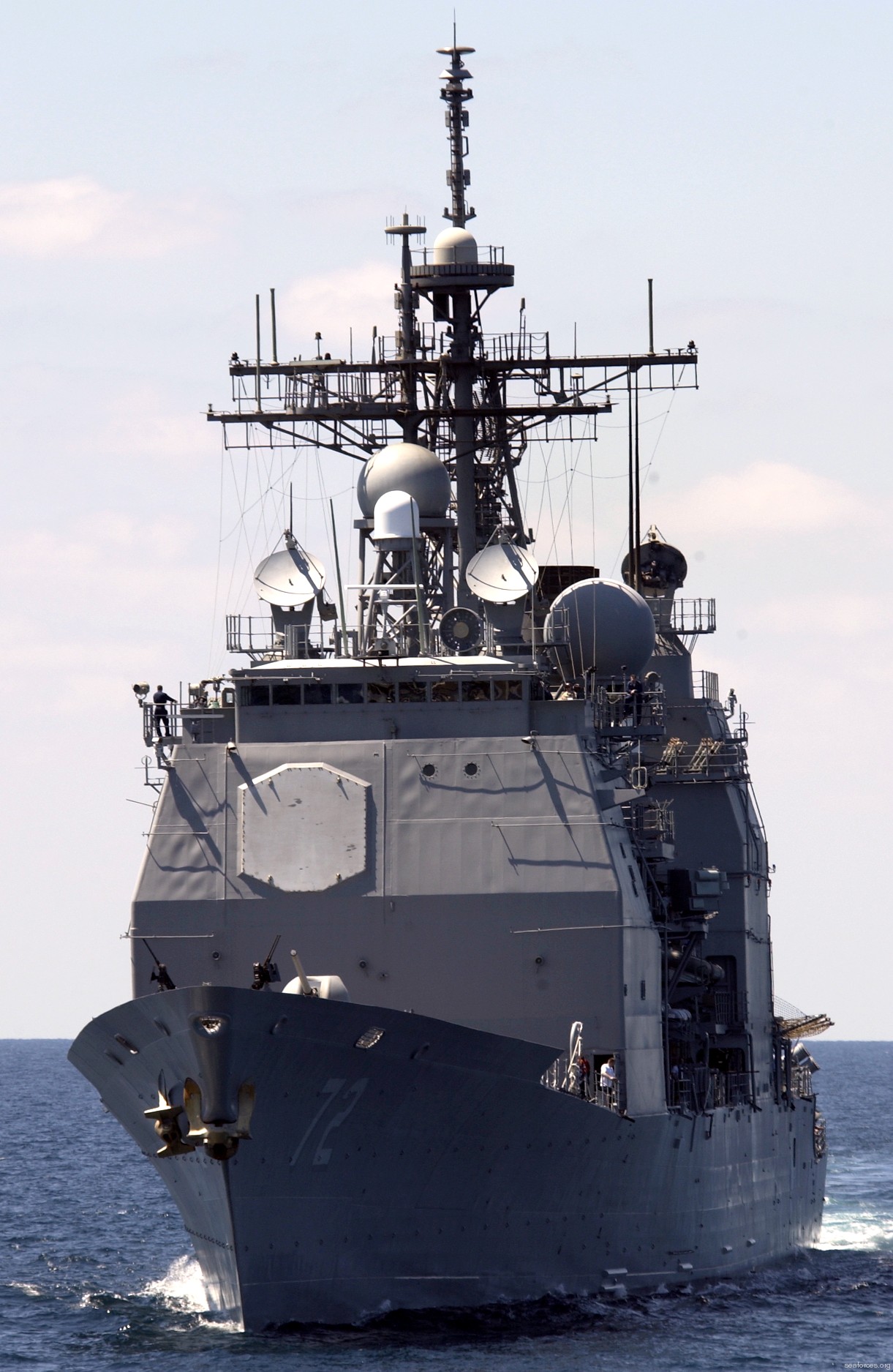 cg-72 uss vella gulf ticonderoga class guided missile cruiser navy 73