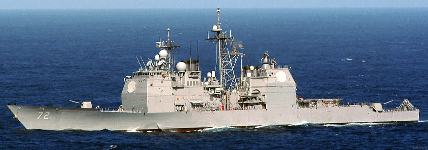 cg-72 uss vella gulf ticonderoga class guided missile cruiser navy 77