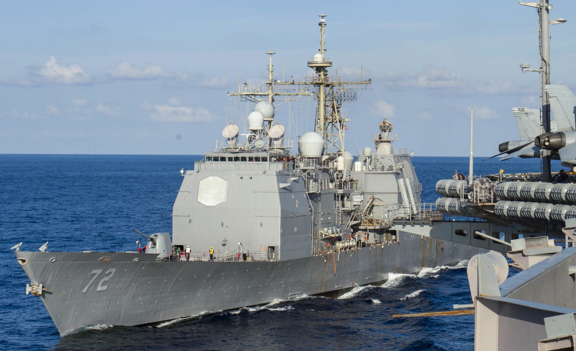 cg-72 uss vella gulf ticonderoga class guided missile cruiser us navy 116