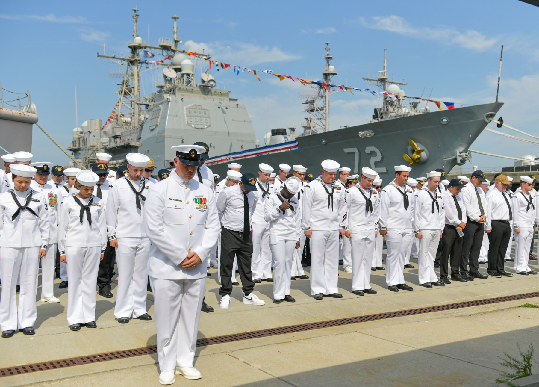 cg-72 uss vella gulf ticonderoga class guided missile cruiser decommissioning ceremony norfolk virginia 141