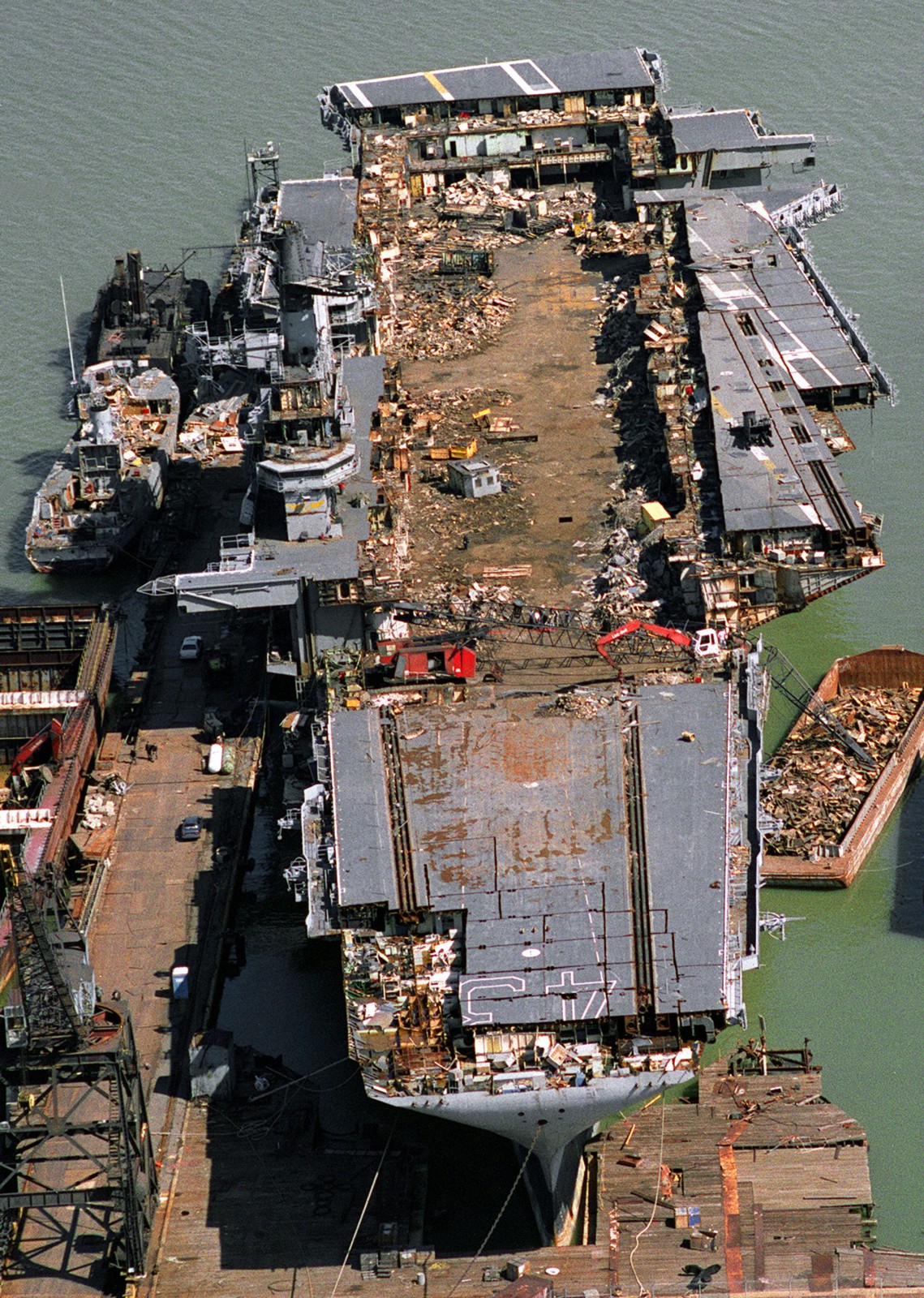 scrapping at the Seawitch Marine Salvage Company's Fairfield Terminal ...