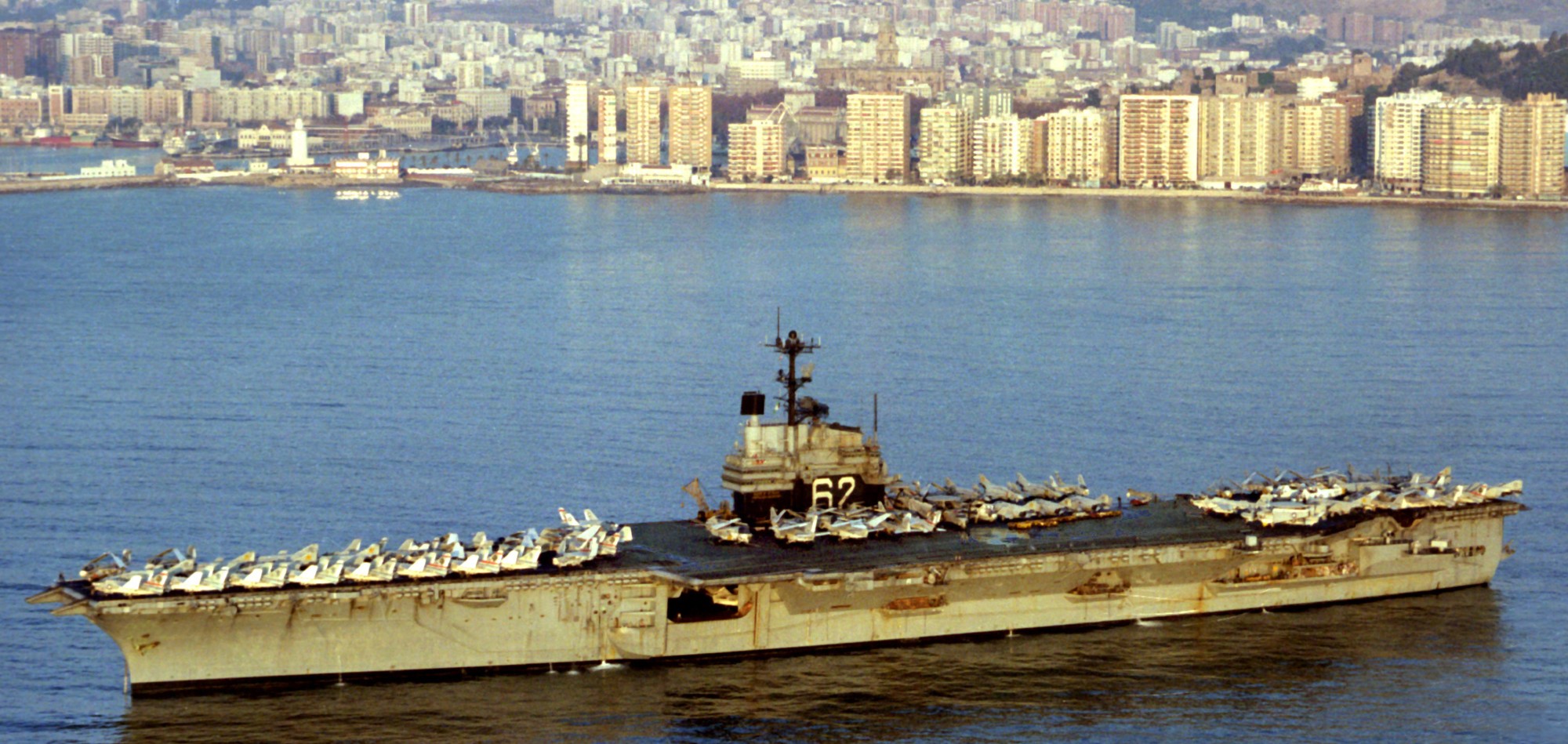 uss independence cv-62 forrestal class aircraft carrier air wing cvw-6 malaga spain 1979 46