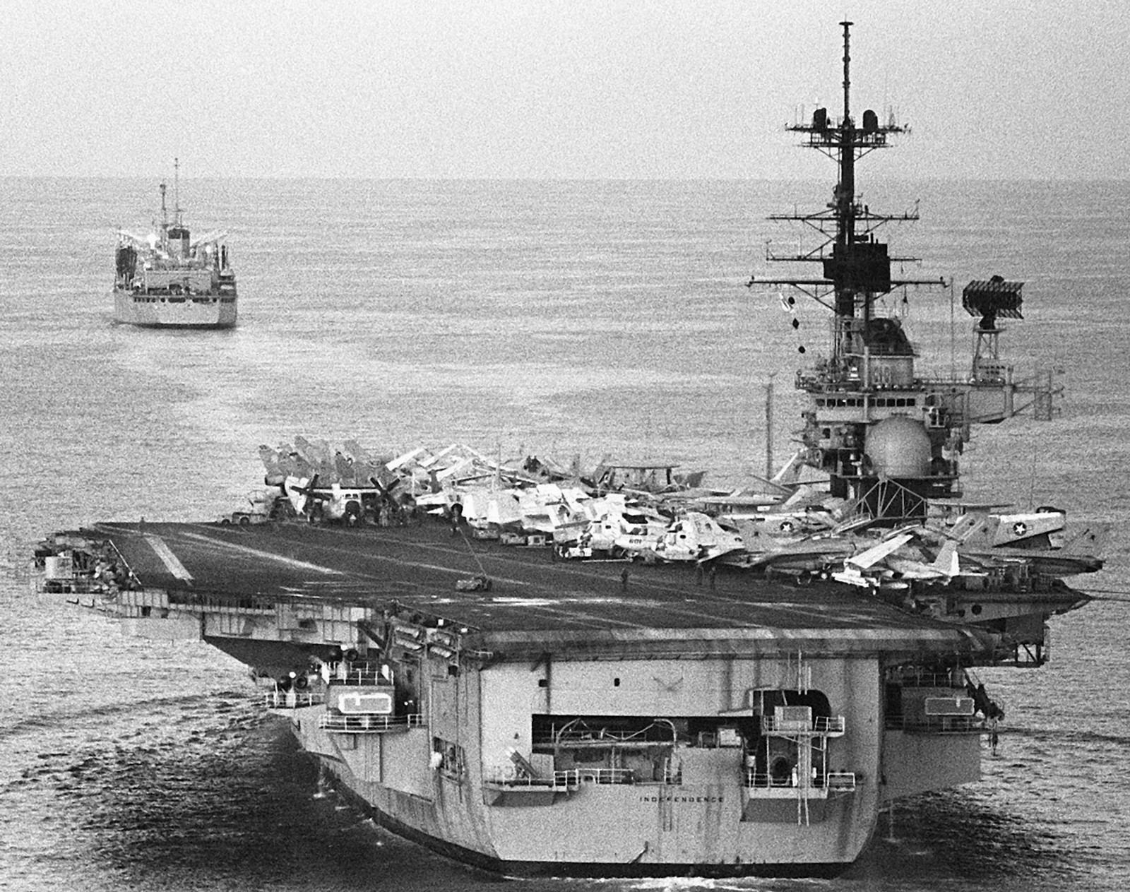 uss independence cv-62 forrestal class aircraft carrier air wing cvw-6 52