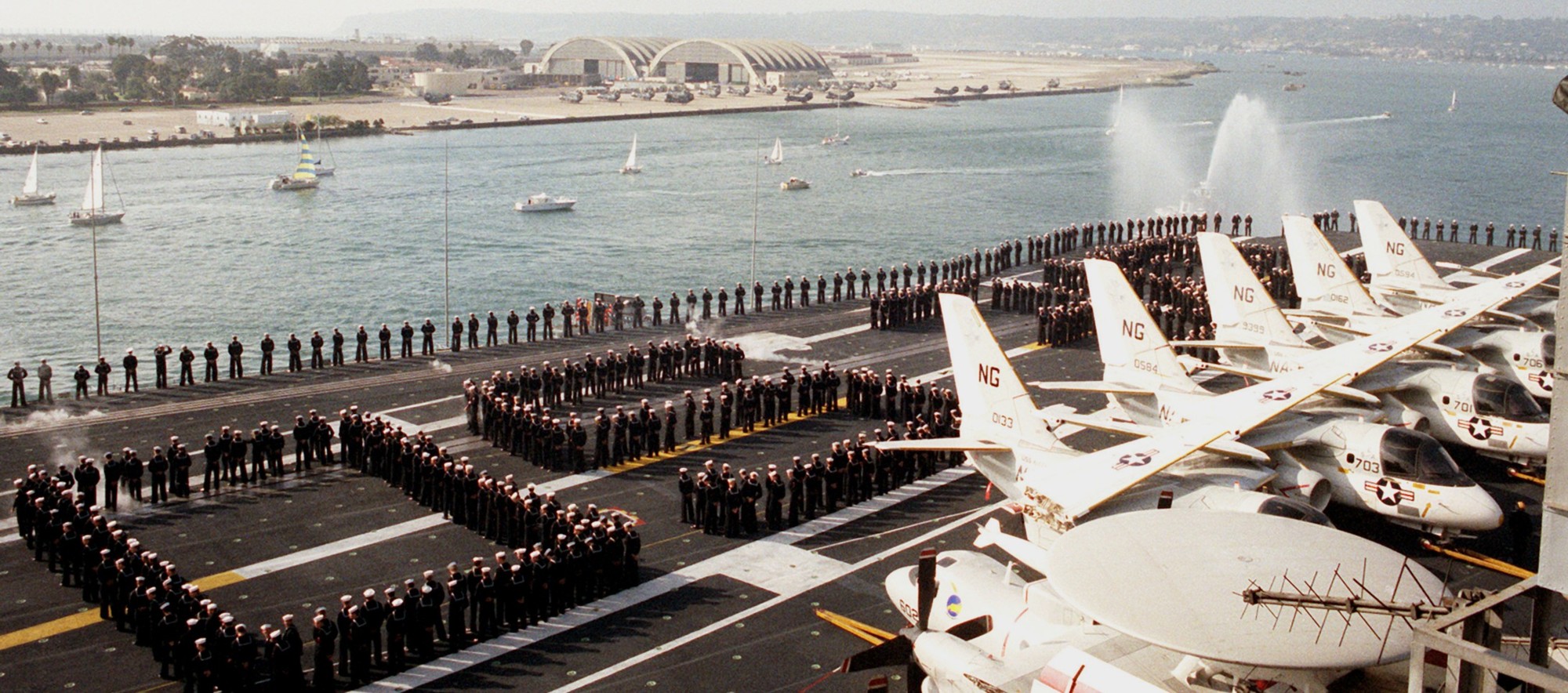 cv-63 uss kitty hawk aircraft carrier air wing cvw-9 us navy 429 naval air station north island san diego california