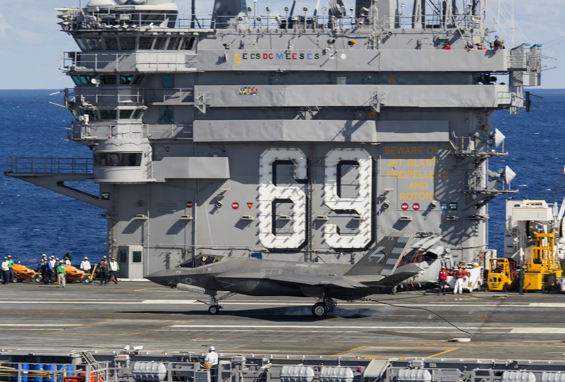 cvn-69 uss dwight d. eisenhower aircraft carrier us navy f-35c lightning ii tests 413