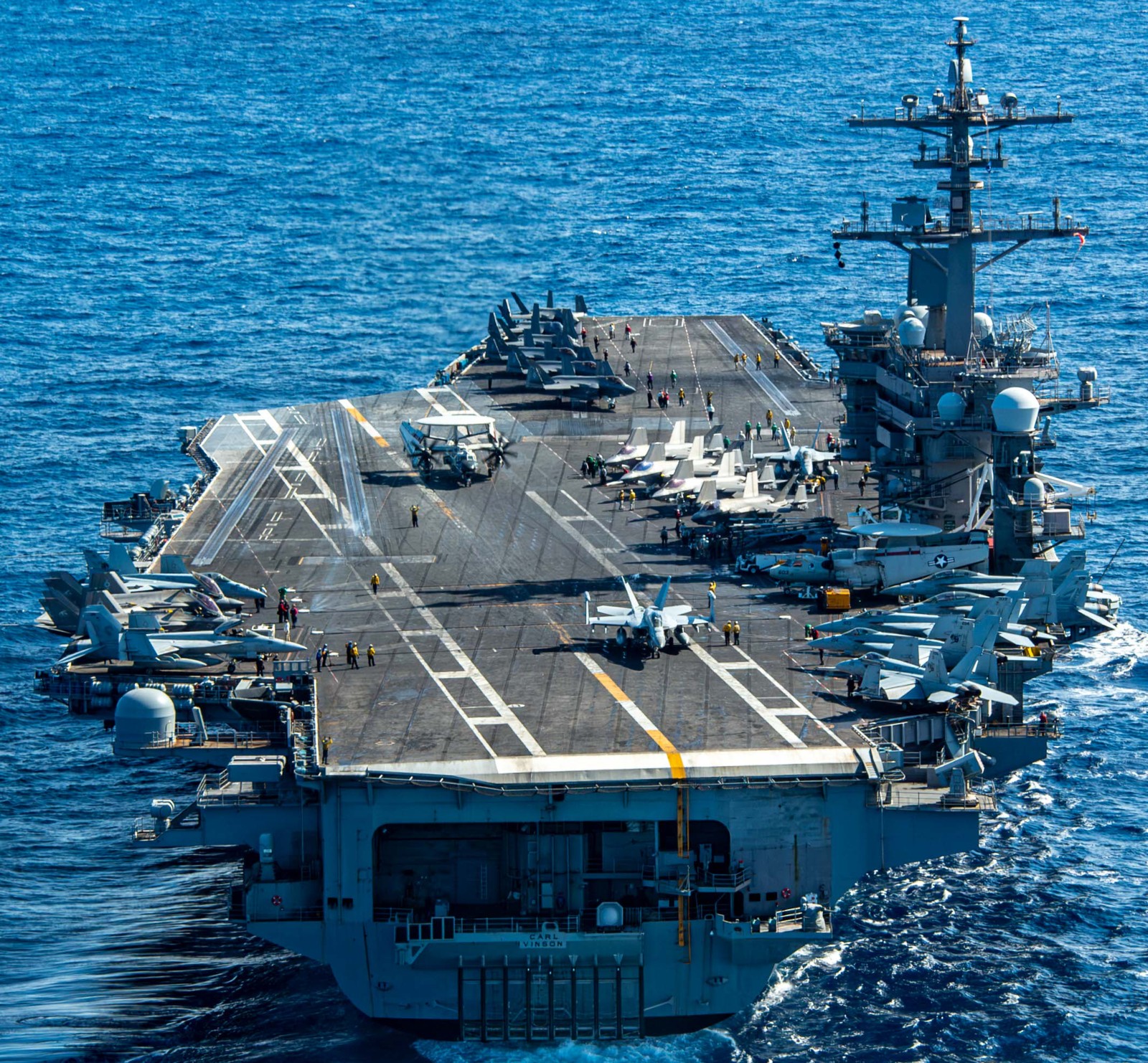 cvn-70 uss carl vinson nimitz class aircraft carrier air wing cvw-2 404