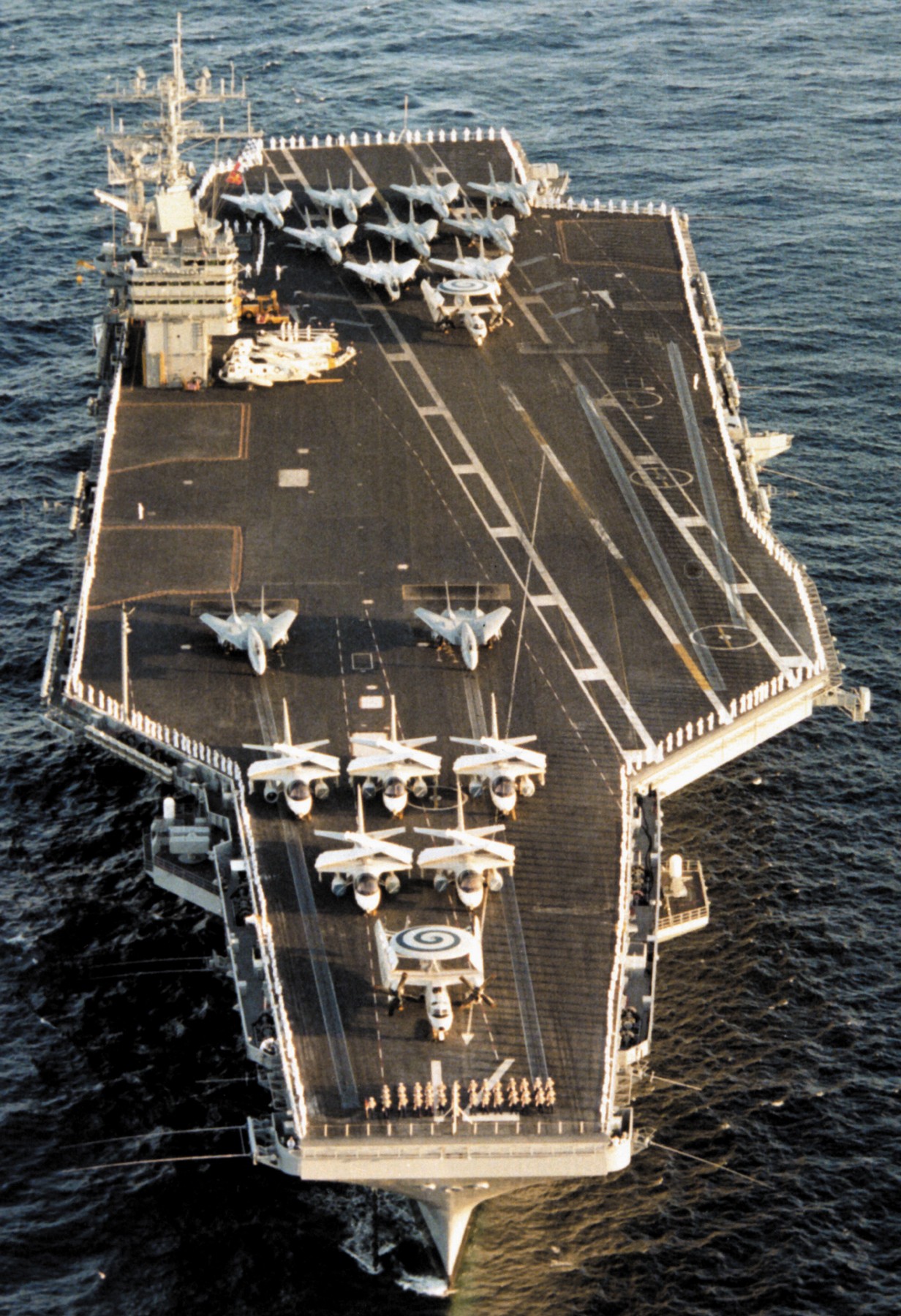 cvn-71 uss theodore roosevelt nimitz class aircraft carrier air wing cvw-1 shakedown cruise atlantic 31