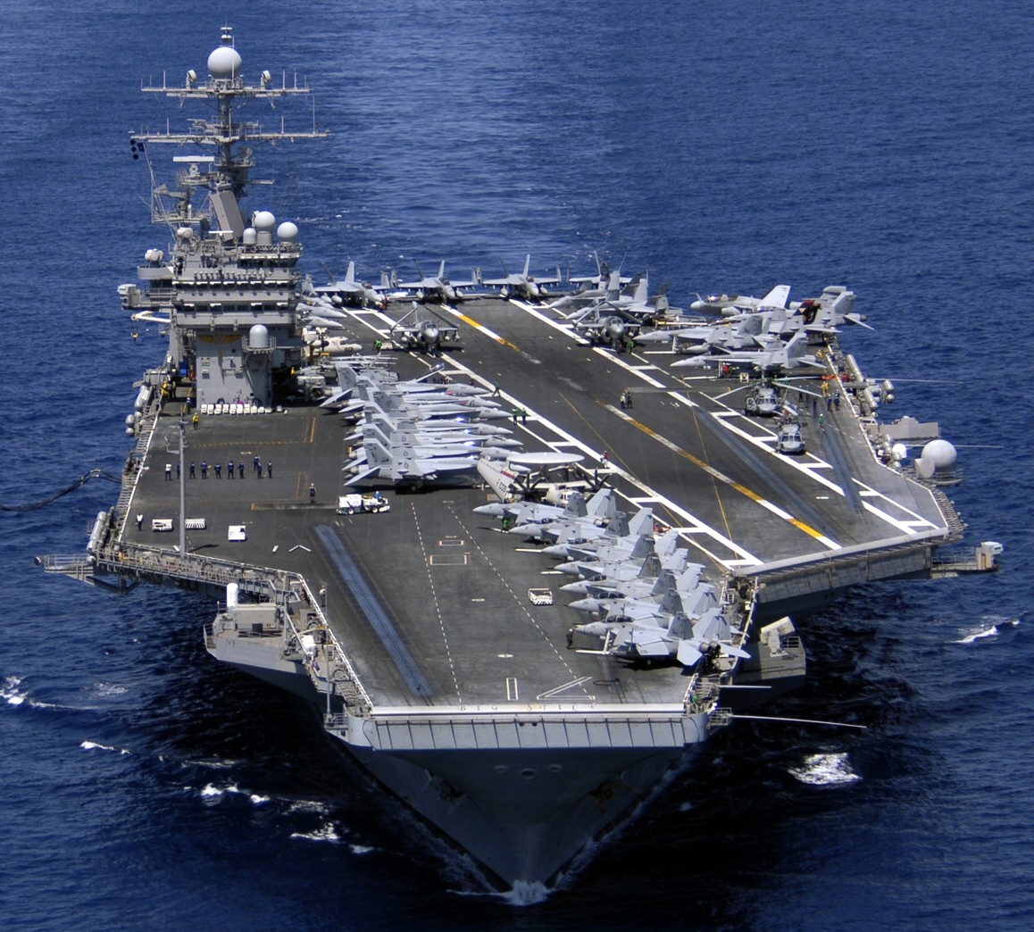 cvn-71 uss theodore roosevelt nimitz class aircraft carrier air wing cvw-8 114