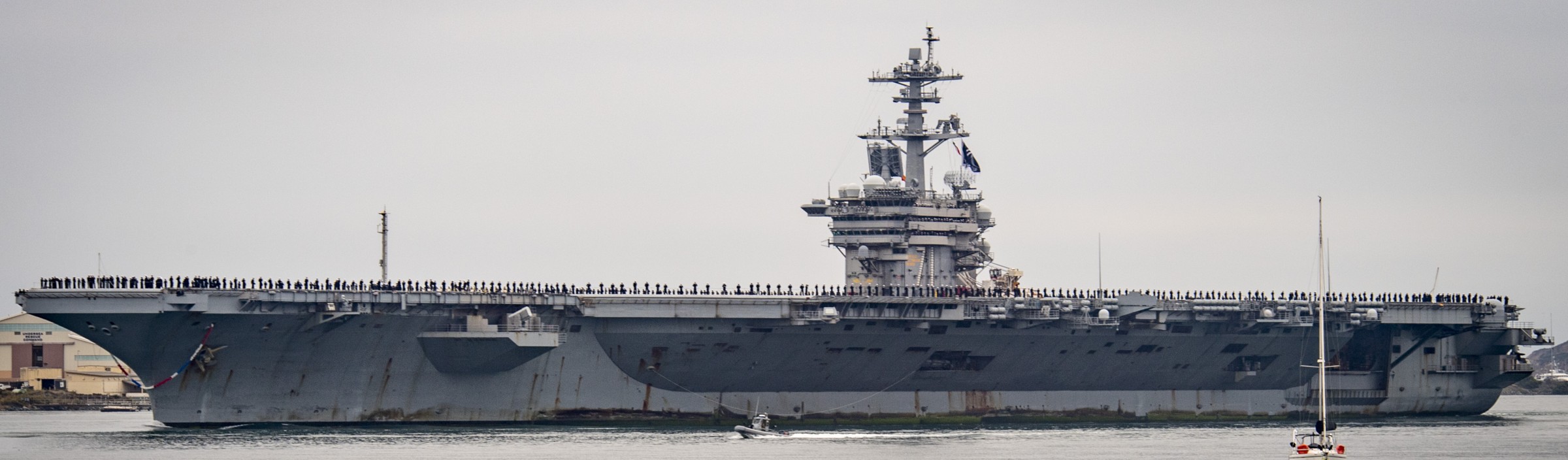 cvn-71 uss theodore roosevelt nimitz class aircraft carrier returning san diego california 2024 310