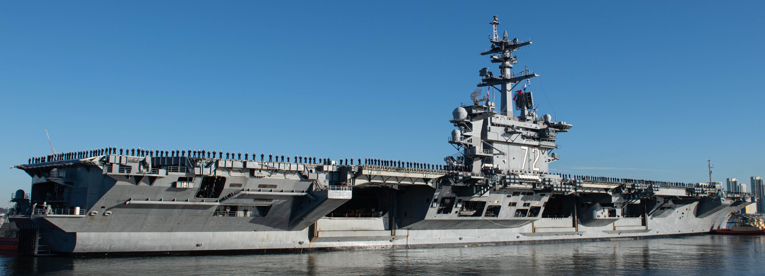 cvn-72 uss abraham lincoln nimitz class aircraft carrier air wing cvw-9 us navy 31 departing san diego