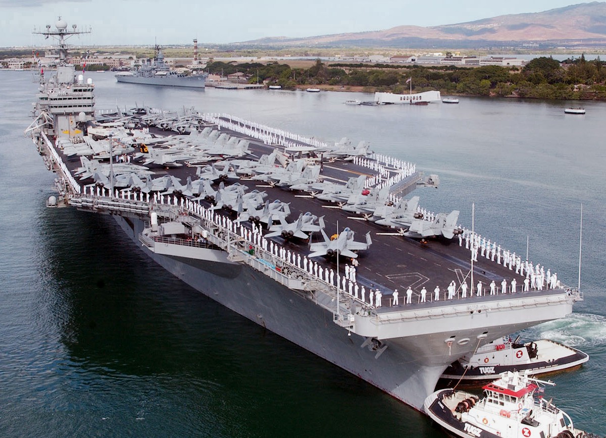 cvn-72 uss abraham lincoln nimitz class aircraft carrier air wing cvw-14 us navy pearl harbor hawaii 108