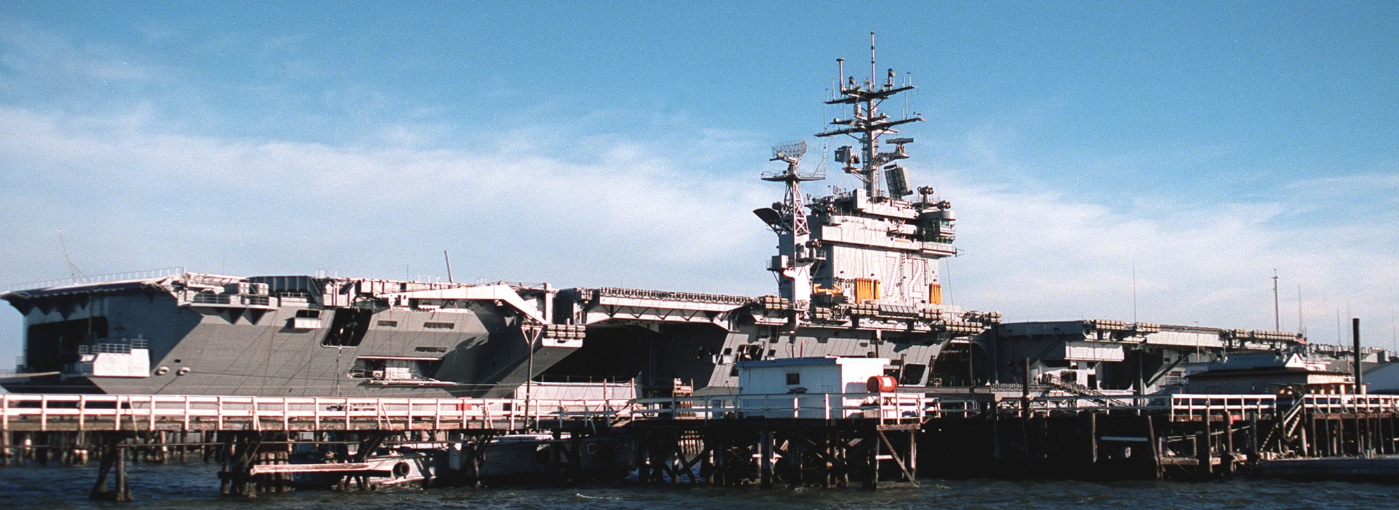 cvn-72 uss abraham lincoln nimitz class aircraft carrier us navy deperming lambert's point virginia 126