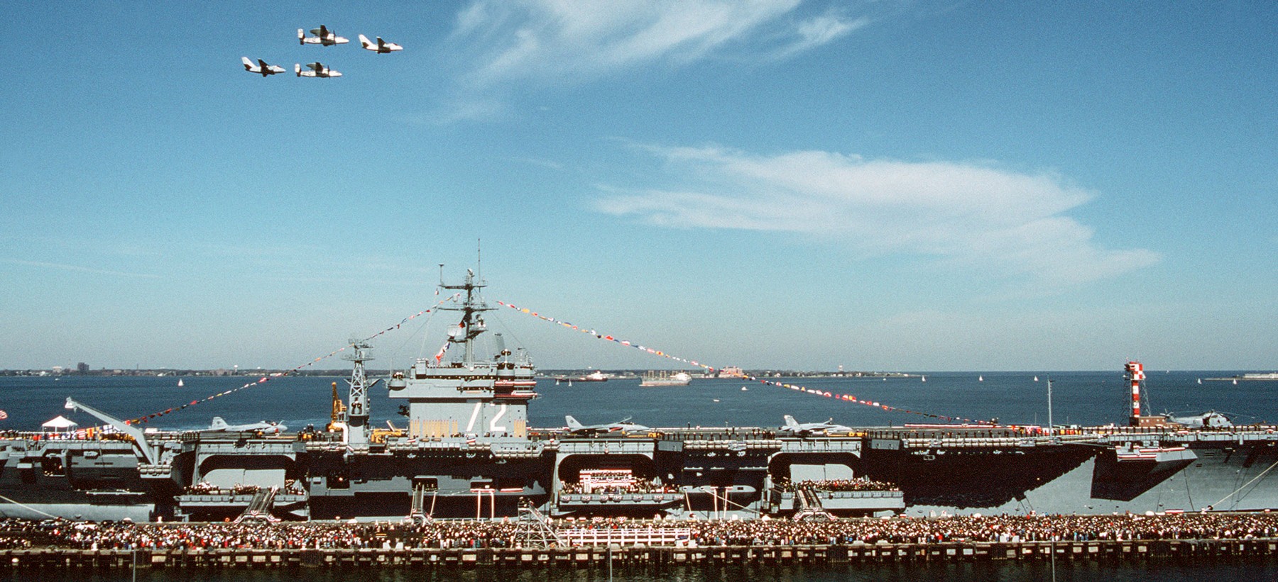 cvn-72 uss abraham lincoln nimitz class aircraft carrier us navy commissioning ceremony 129