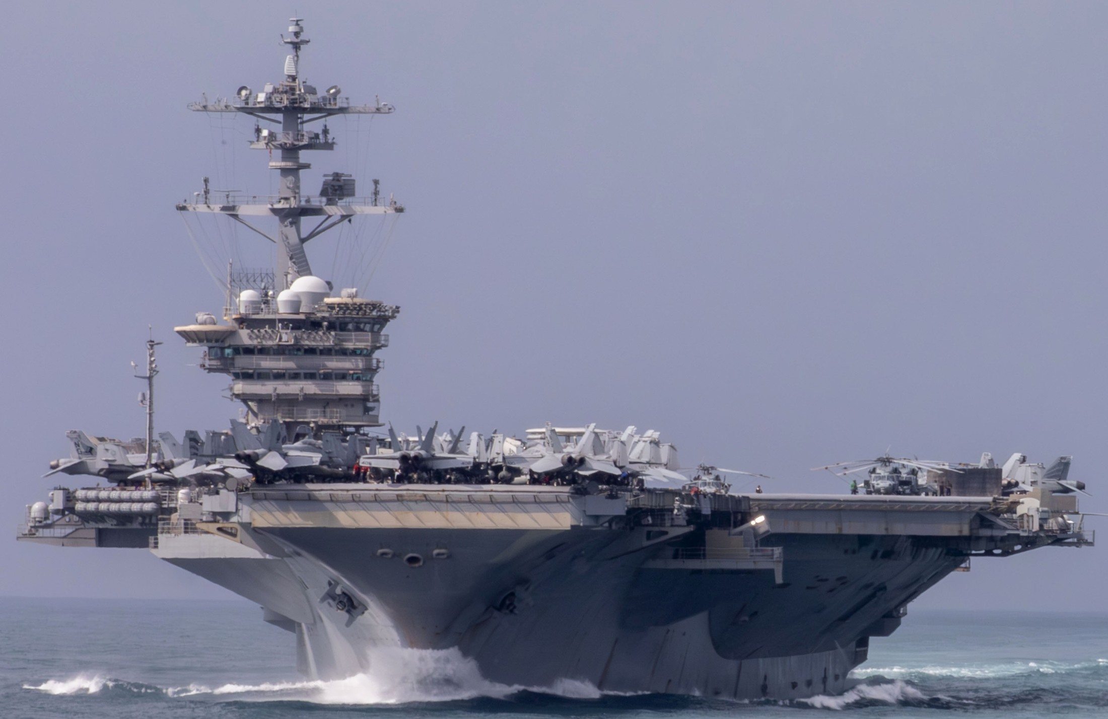 cvn-72 uss abraham lincoln nimitz class aircraft carrier singapore strait 2024 212