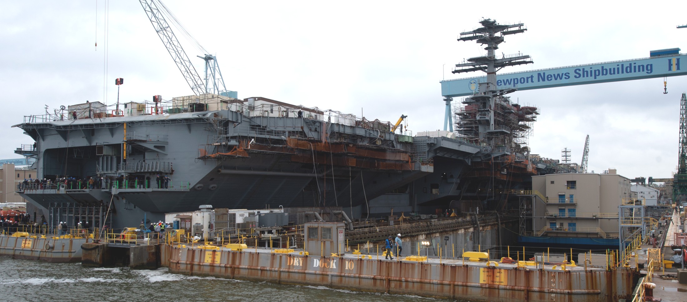 cvn-74 uss john c. stennis nimitz class aircraft carrier dry dock newport news 2024 152