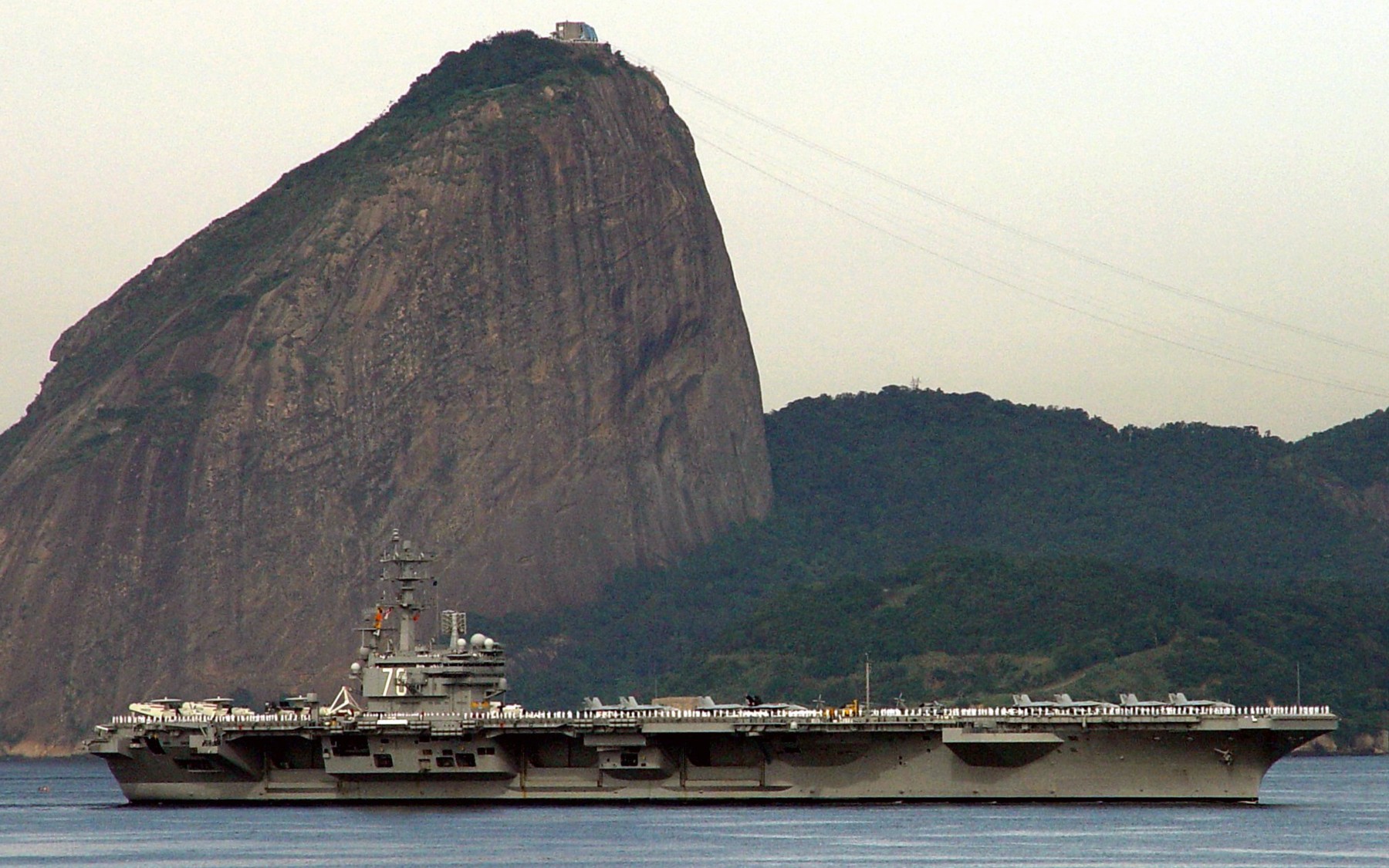 cvn-76 uss ronald reagan aircraft carrier nimitz class us navy rio de janeiro 190