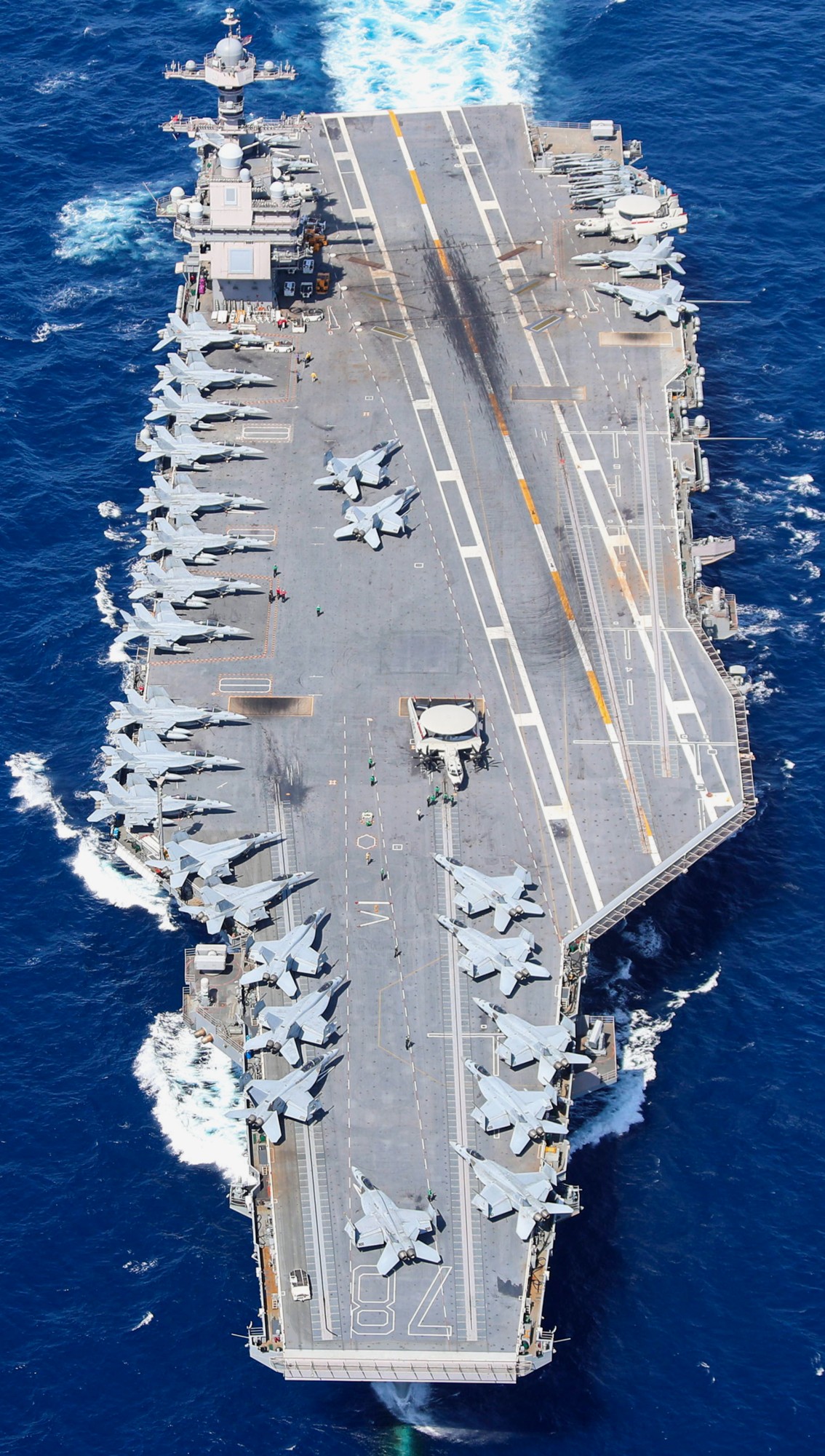 cvn-78 uss gerald r. ford class aircraft carrier air wing cvw-8 us navy 56