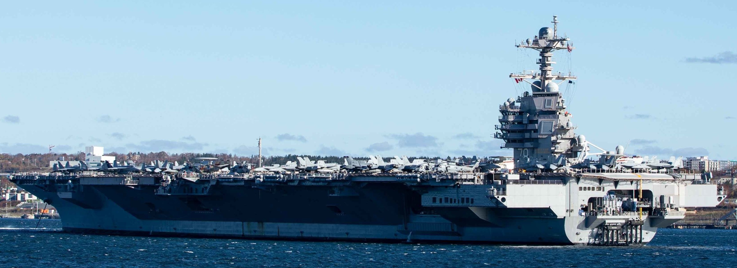 cvn-78 uss gerald r. ford aircraft carrier air wing cvw-8 us navy halifax nova scotia canada 68