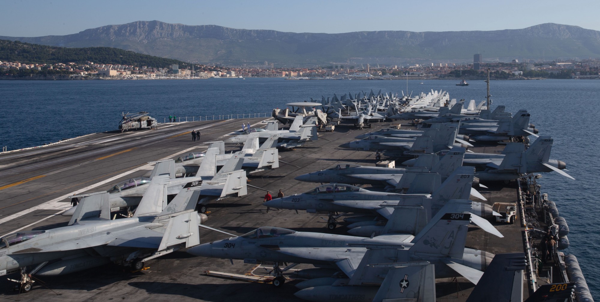 cvn-78 uss gerald r. ford aircraft carrier air wing cvw-8 us navy split croatia 106