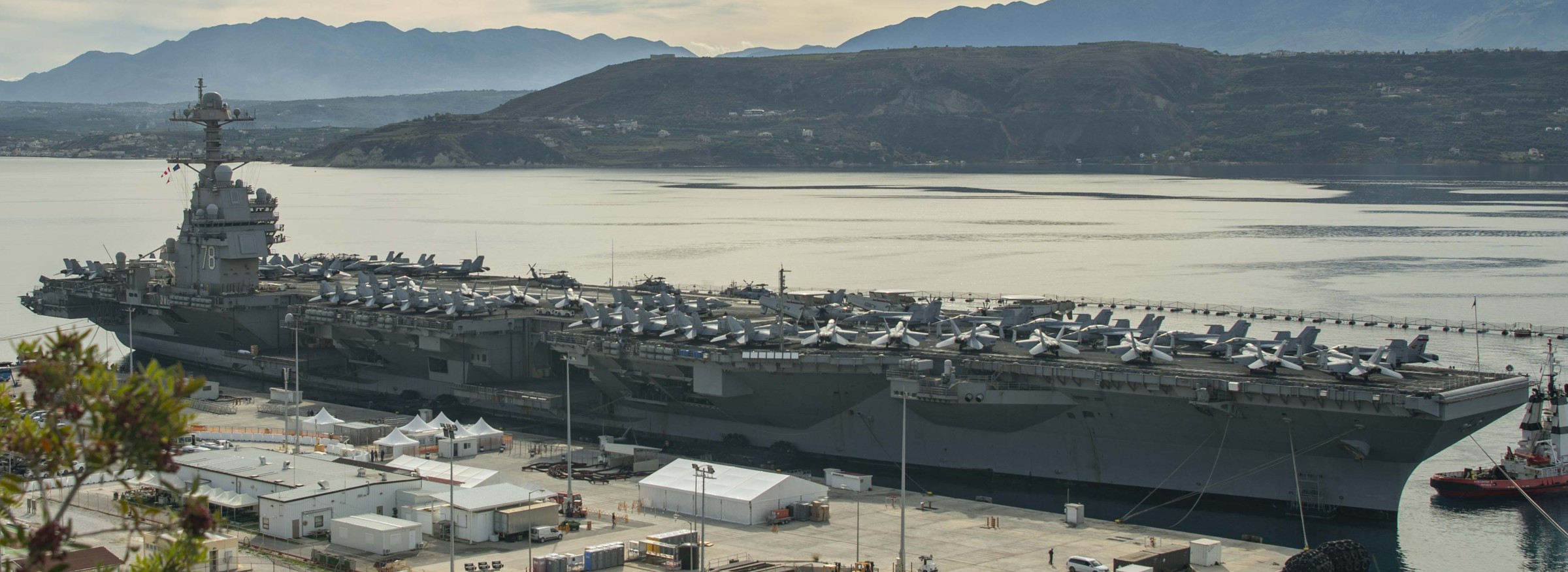 cvn-78 uss gerald r. ford aircraft carrier air wing cvw-8 us navy souda bay crete greece 117