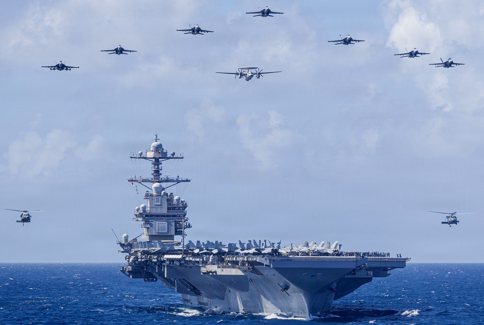 uss gerald r. ford cvn-78 aircraft carrier cvw-8 caribbean sea venezuela 2026 164