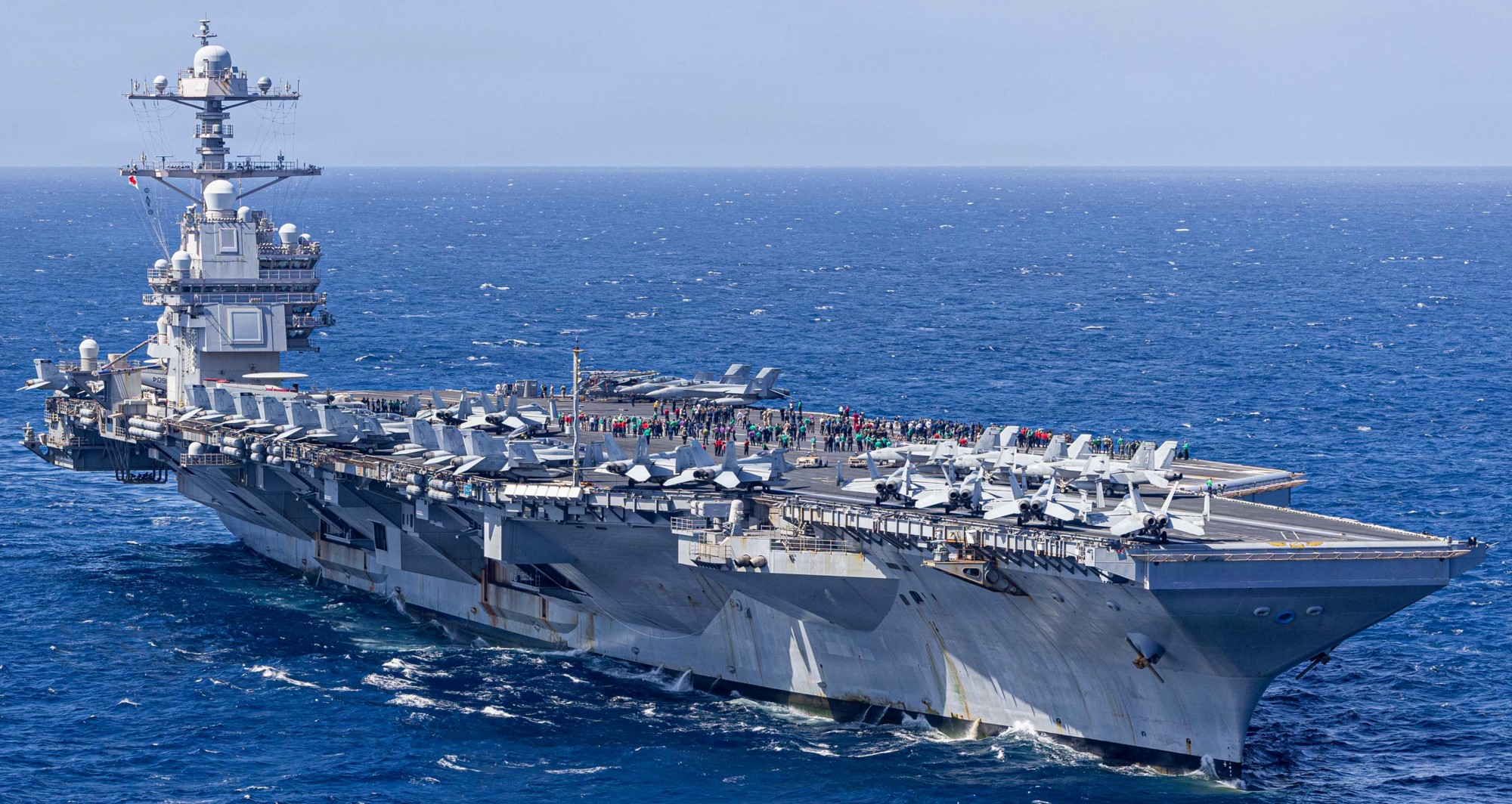 uss gerald r. ford cvn-78 aircraft carrier cvw-8 caribbean sea january 2026 165