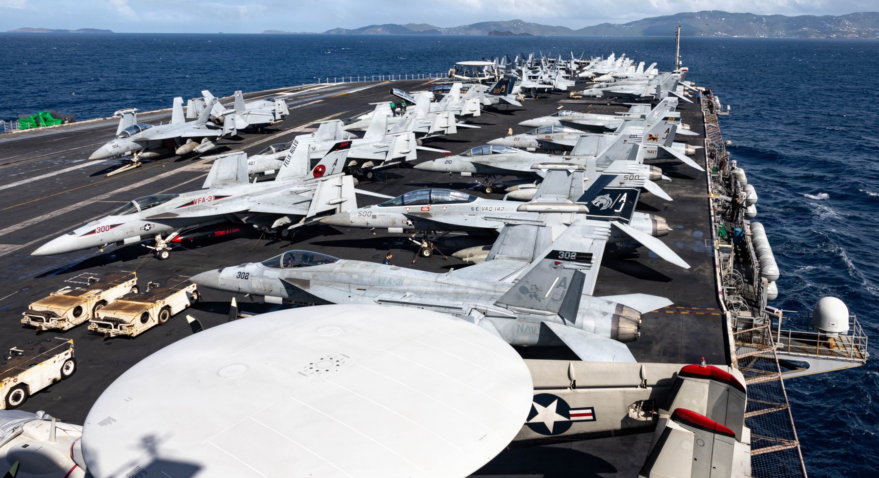 uss gerald r. ford cvn-78 aircraft carrier cvw-8 us virgin islands saint thomas 2026 167