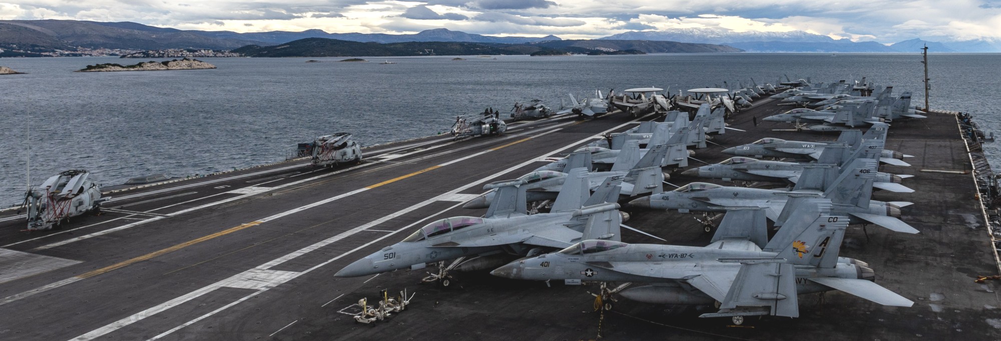 uss gerald r. ford cvn-78 aircraft carrier cvw-8 split croatia march 2026 170