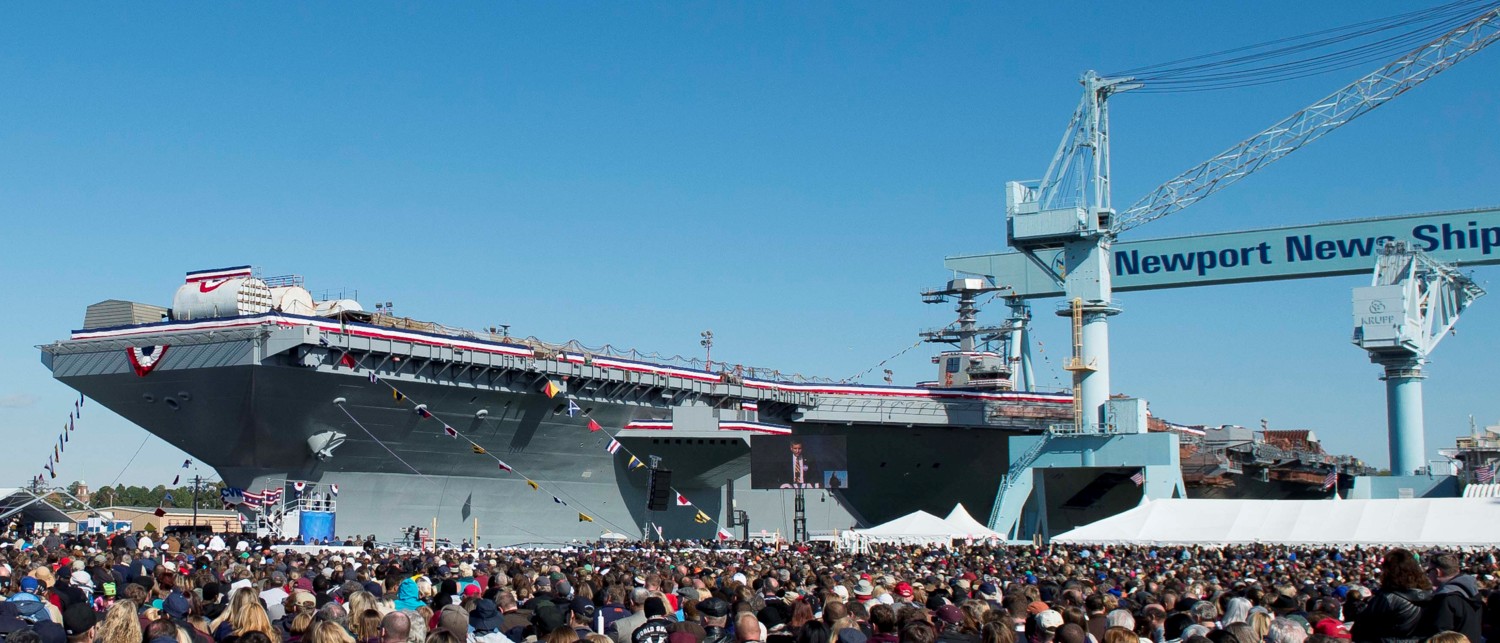 cvn-78 uss pcu gerald r. ford aircraft carrier us navy christening ceremony november 2013 40