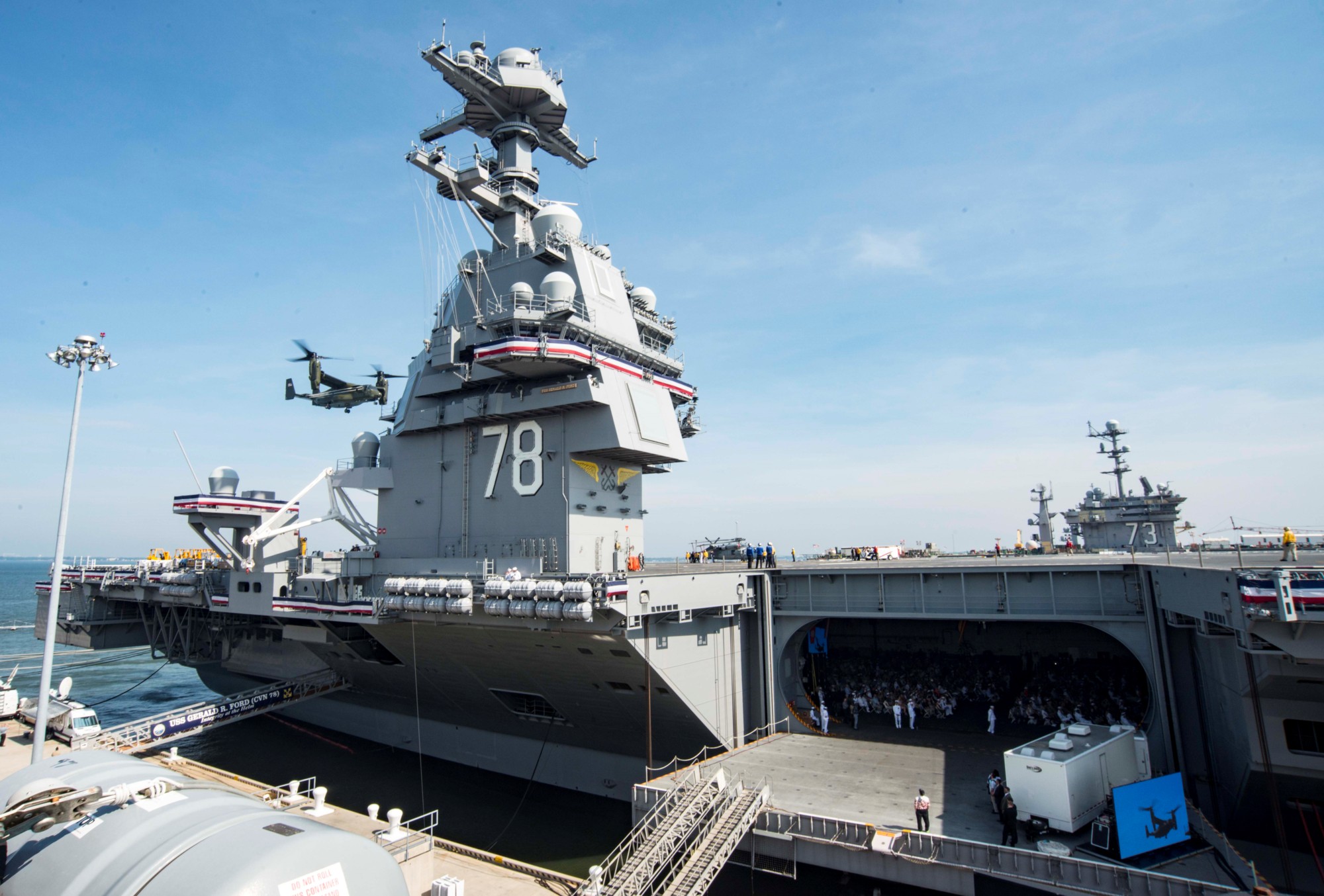 cvn 78 uss gerald r. ford aircraft carrier commissioning ceremony norfolk naval station virginia july 2017 60