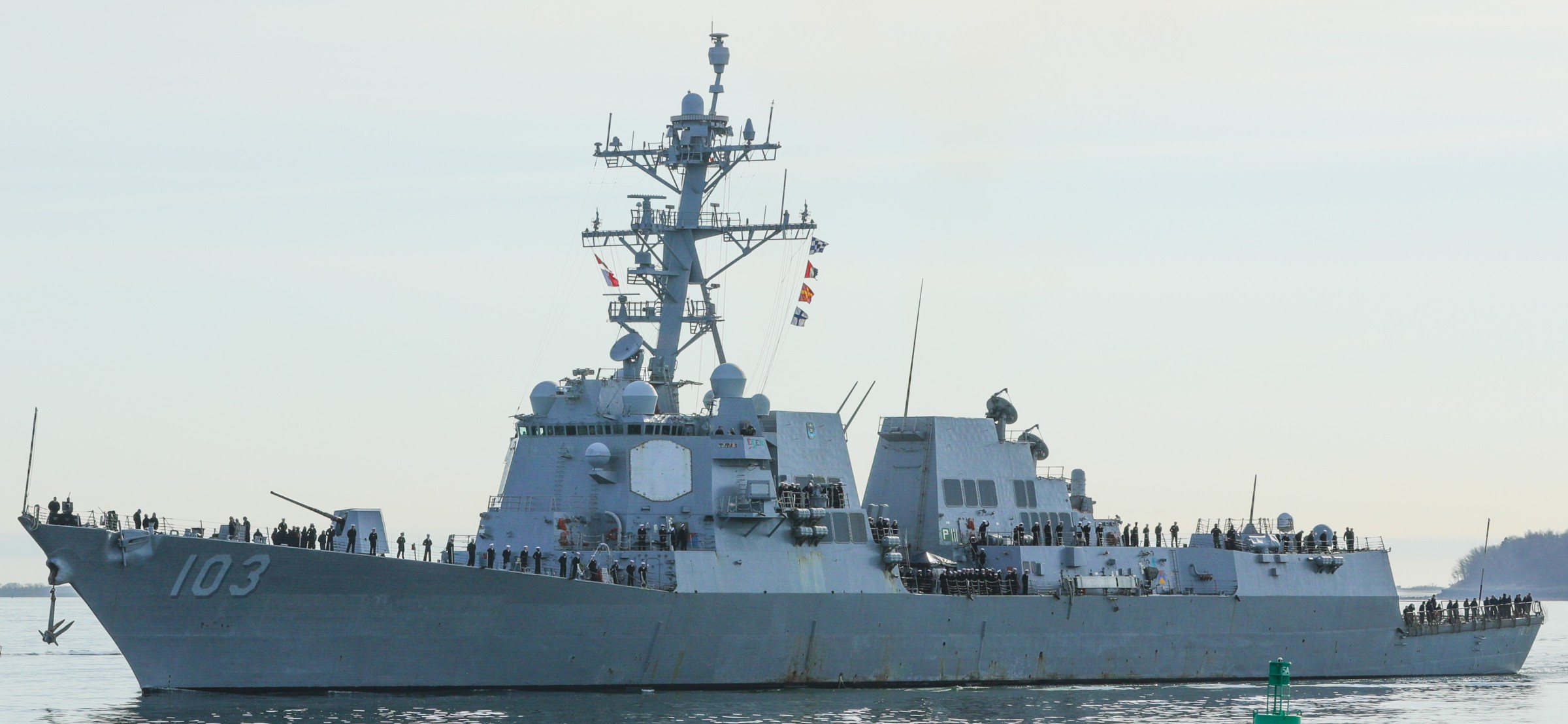 ddg-103 uss truxtun arleigh burke class guided missile destroyer boston massachusetts 2024 103