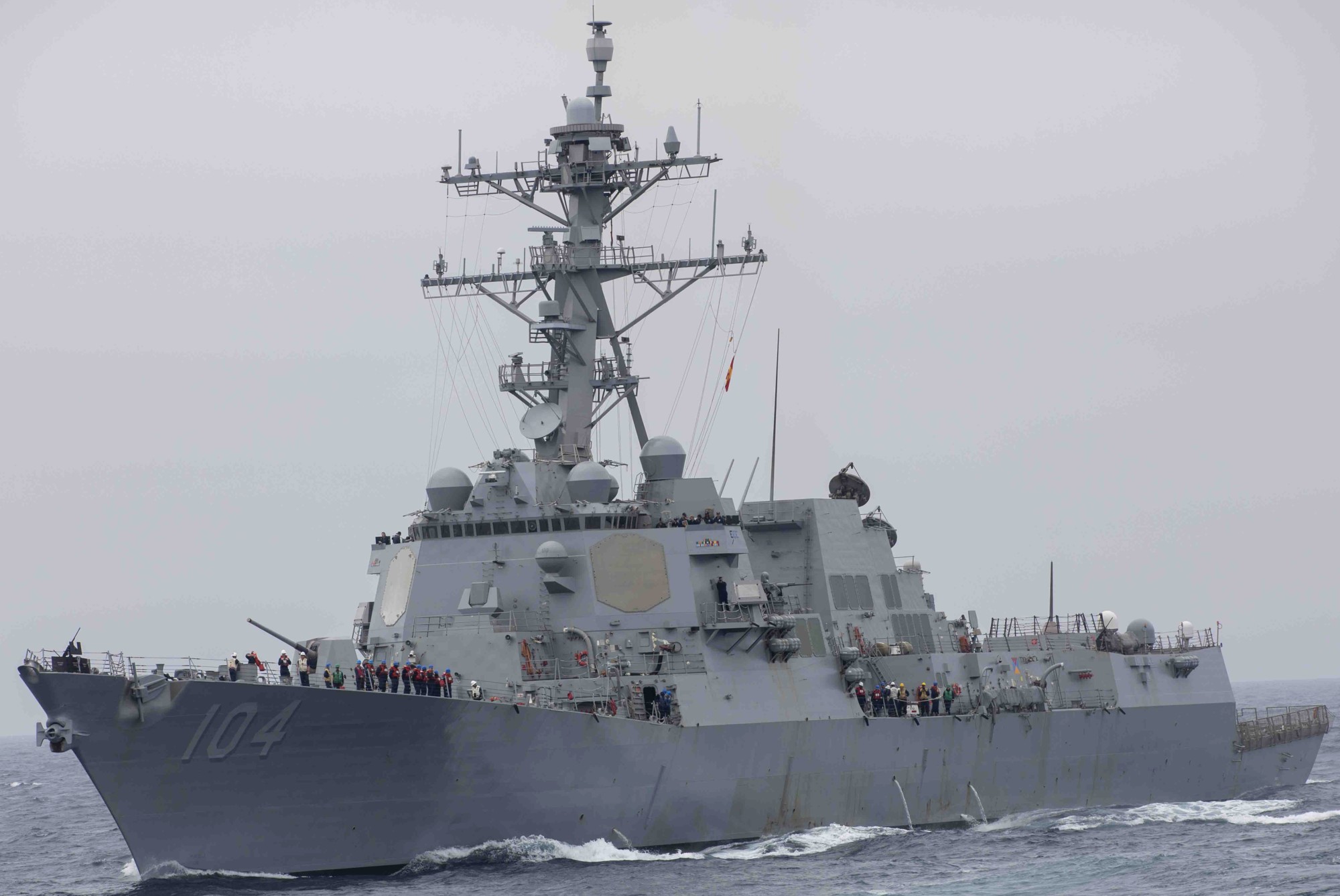 ddg-104 uss sterett arleigh burke class guided missile destroyer 88