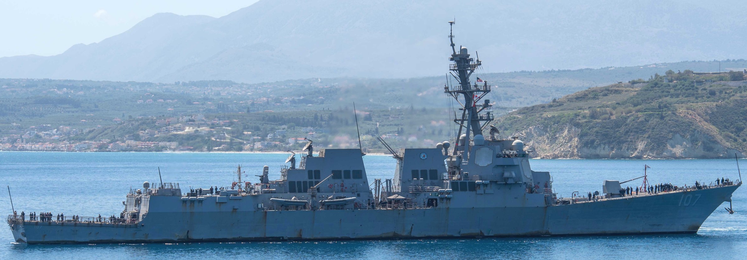 ddg-107 uss gravely arleigh burke class guided missile destroyer nsa souda bay crete greece 2024 72
