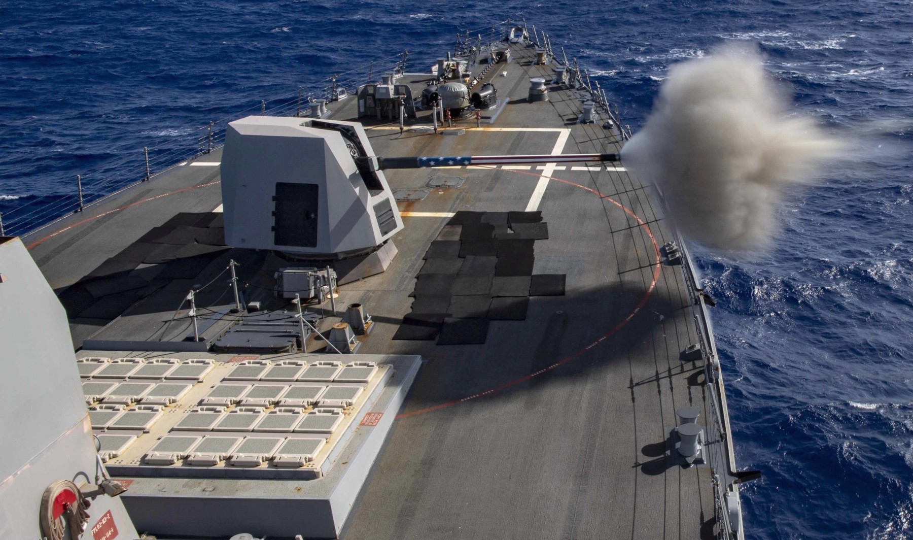 ddg-108 uss wayne e. meyer arleigh burke class guided missile destroyer aegis us navy mk.45 gun fire 62