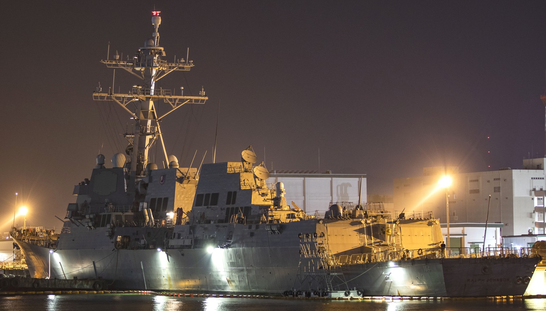 ddg-114 uss ralph johnson arleigh burke class guided missile destroyer fleet activities sasebo japan 60