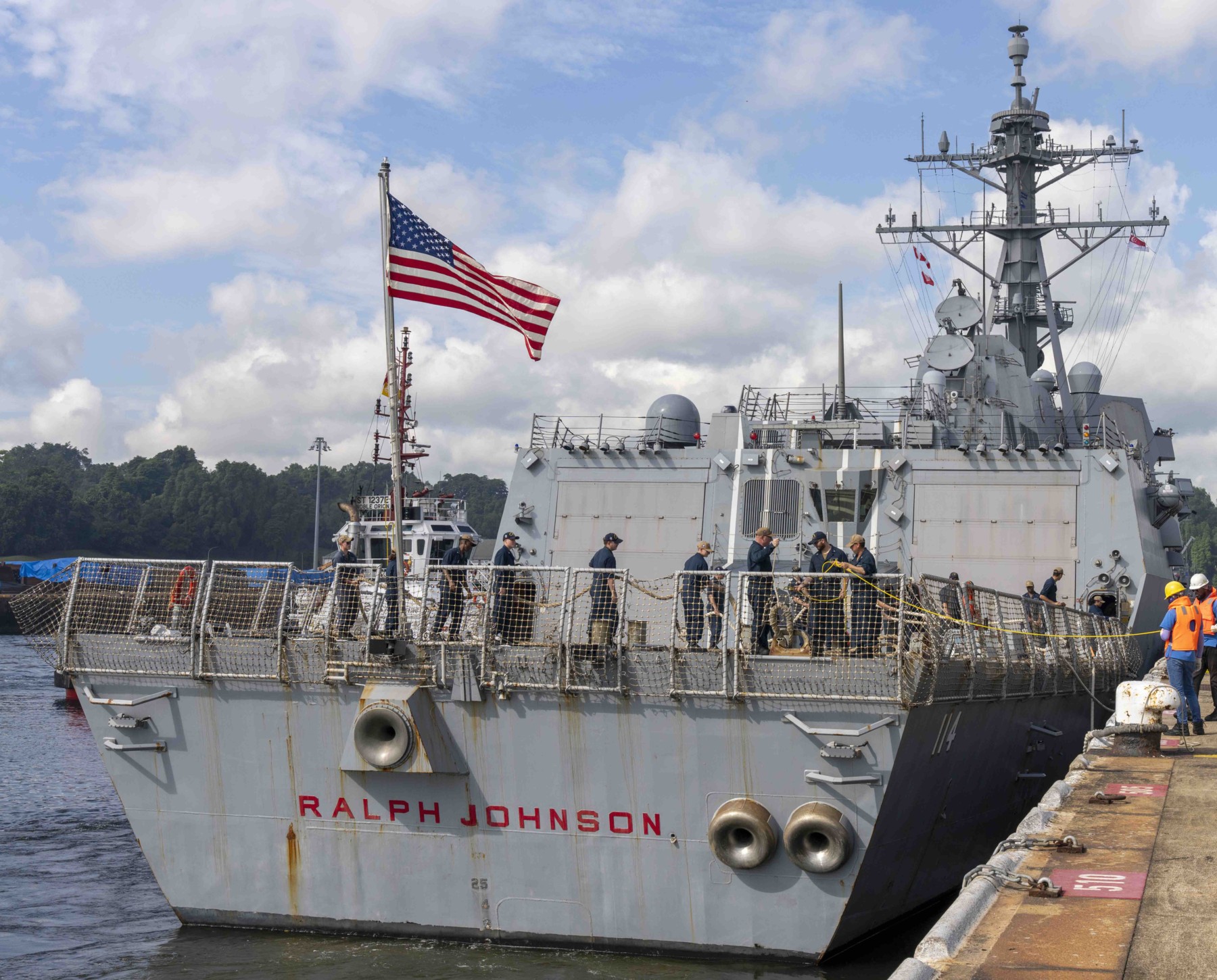 ddg-114 uss ralph johnson arleigh burke class guided missile destroyer sembawang naval base singapore 2023 61