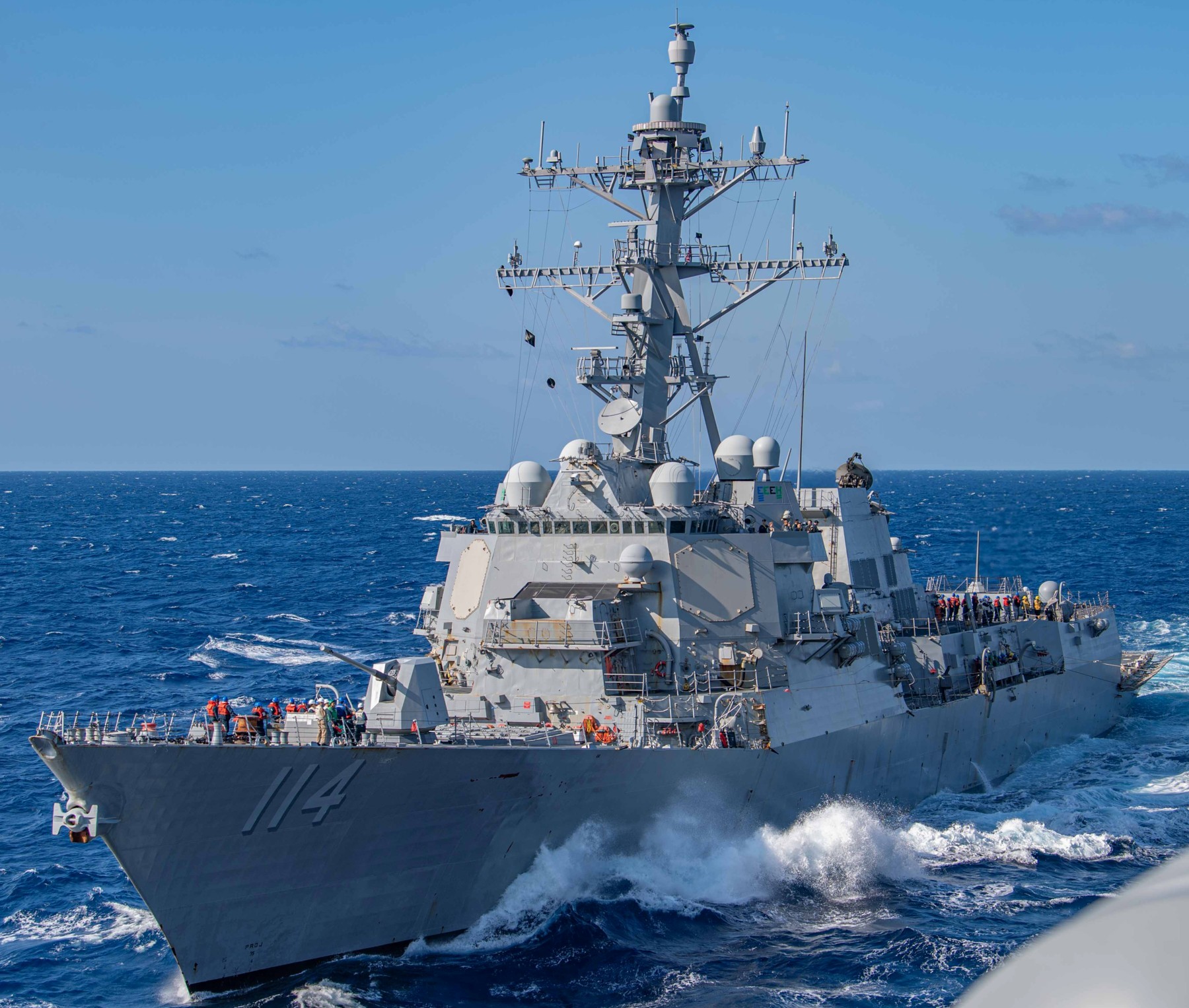 ddg-114 uss ralph johnson arleigh burke class guided missile destroyer 72