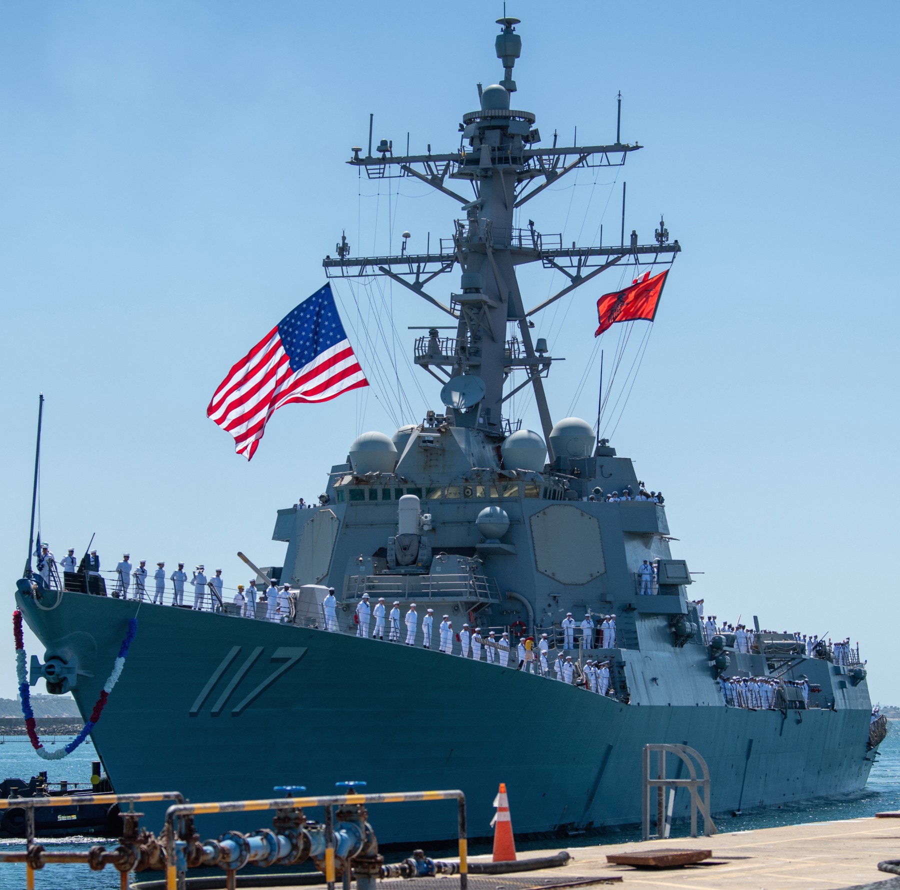 ddg-117 uss paul ignatius arleigh burke class guided missile destroyer naval station rota spain 2024 73