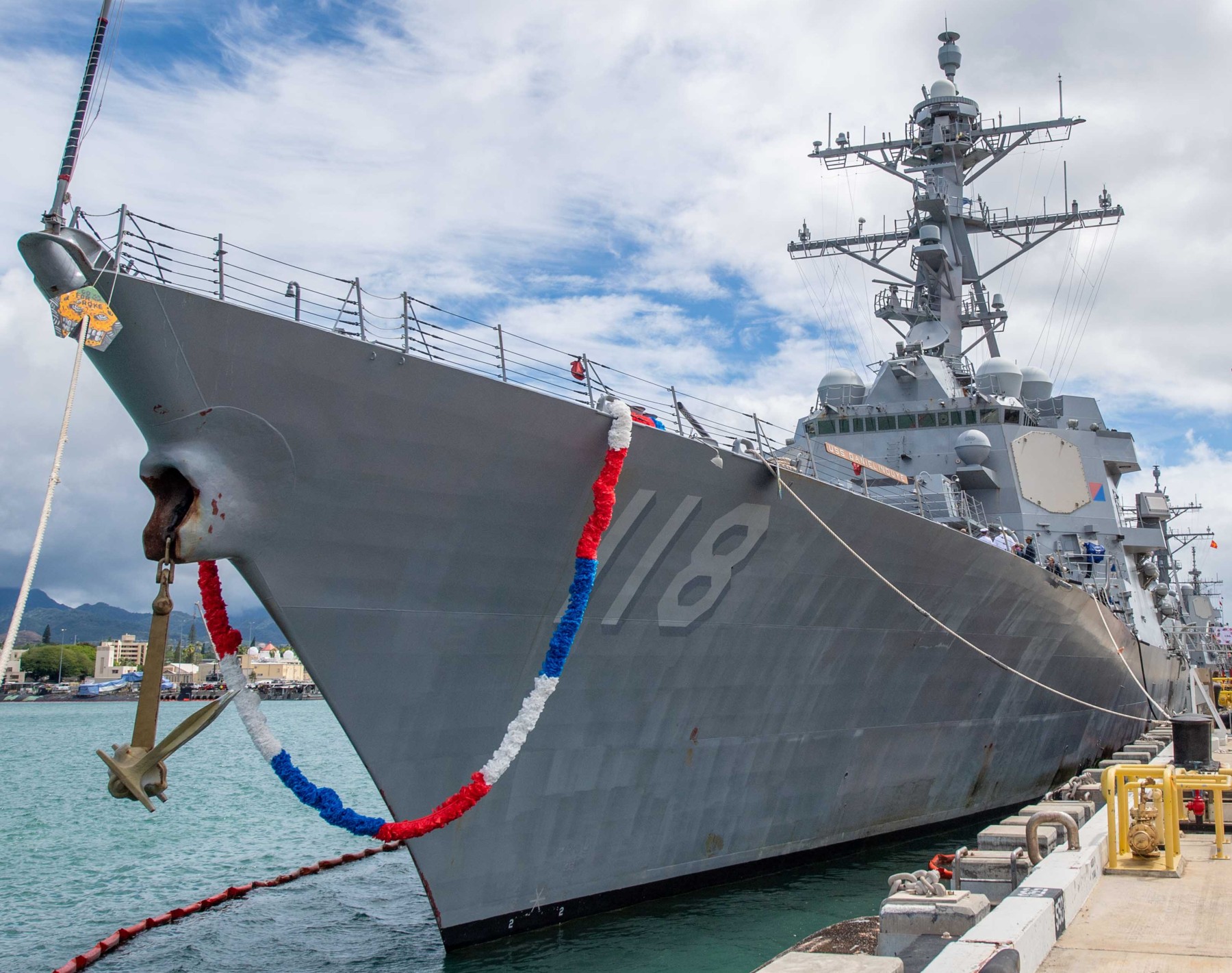 ddg-118 uss daniel inouye arleigh burke class guided missile destroyer returning pearl harbor hickam hawaii 2024 59