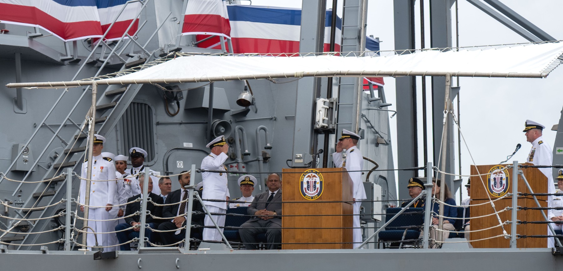 ddg-120 uss carl m. levin arleigh burke class guided missile destroyer commissioning baltimore maryland 47