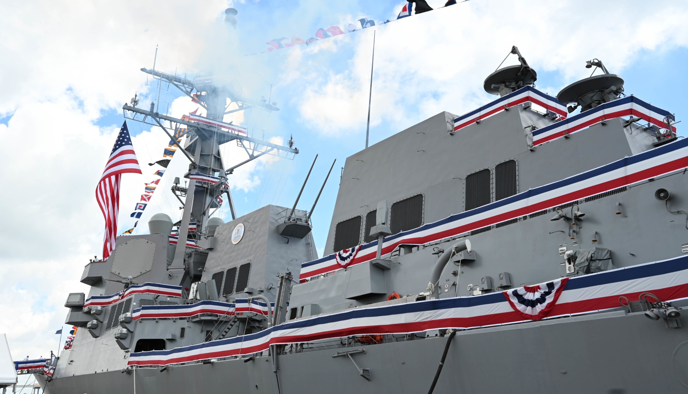 ddg-121 uss frank e. petersen jr. arleigh burke class guided missile destroyer us navy aegis commissioning charleston 19