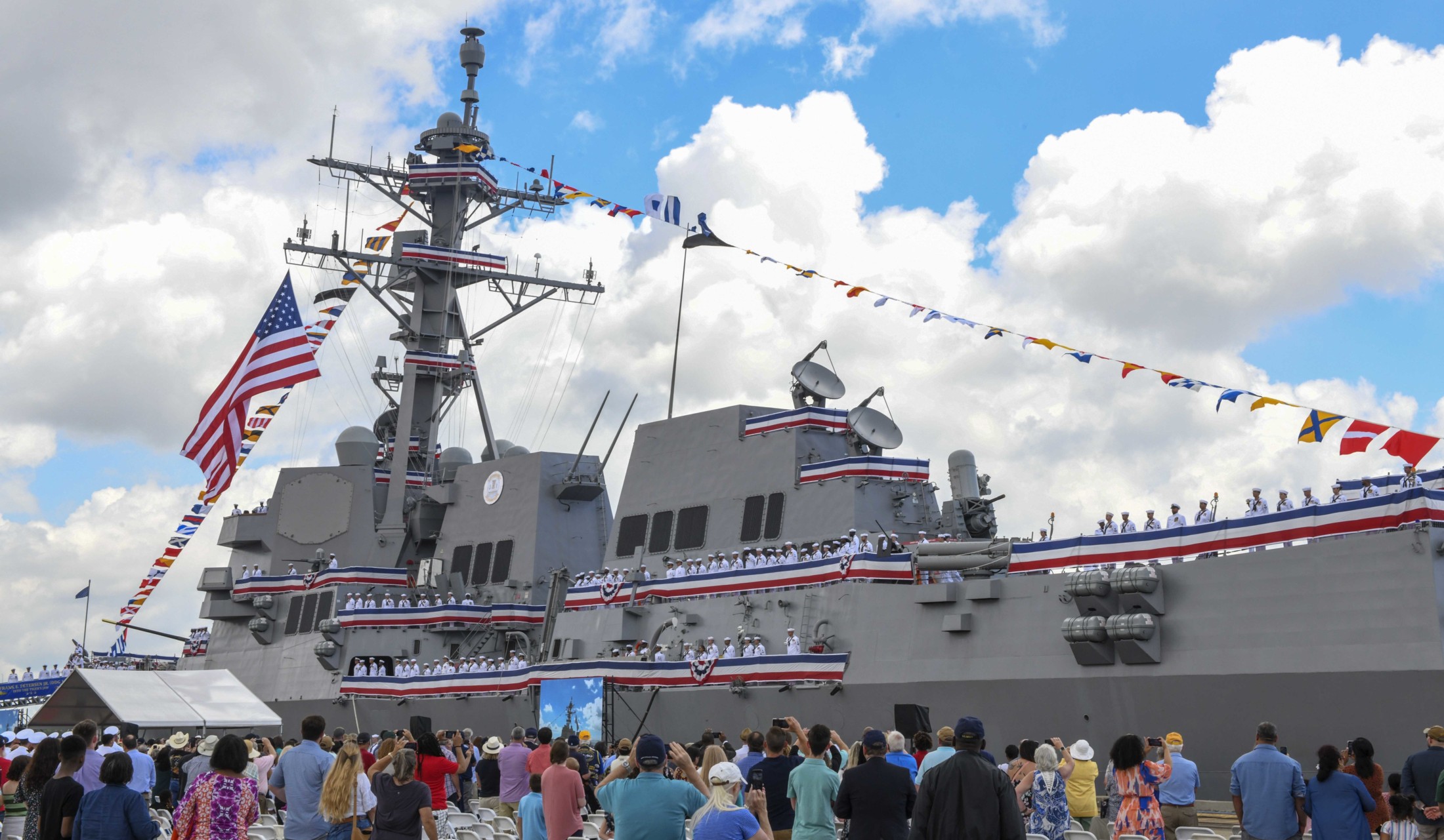 ddg-121 uss frank e. petersen jr. arleigh burke class guided missile destroyer us navy aegis commissioning charleston 20