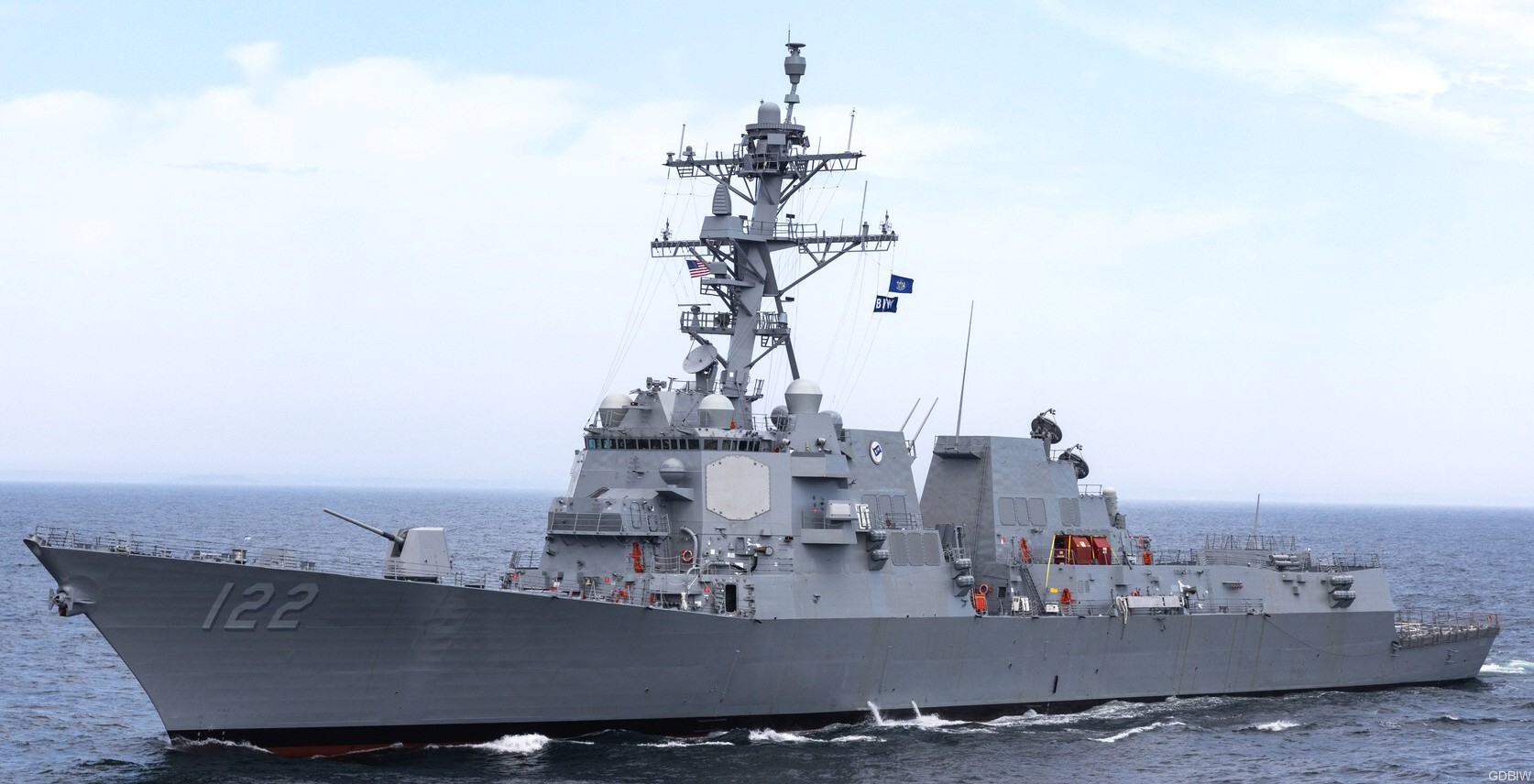 ddg-122 uss john basilone arleigh burke class guided missile destroyer aegis bath iron works gdbiw 22x